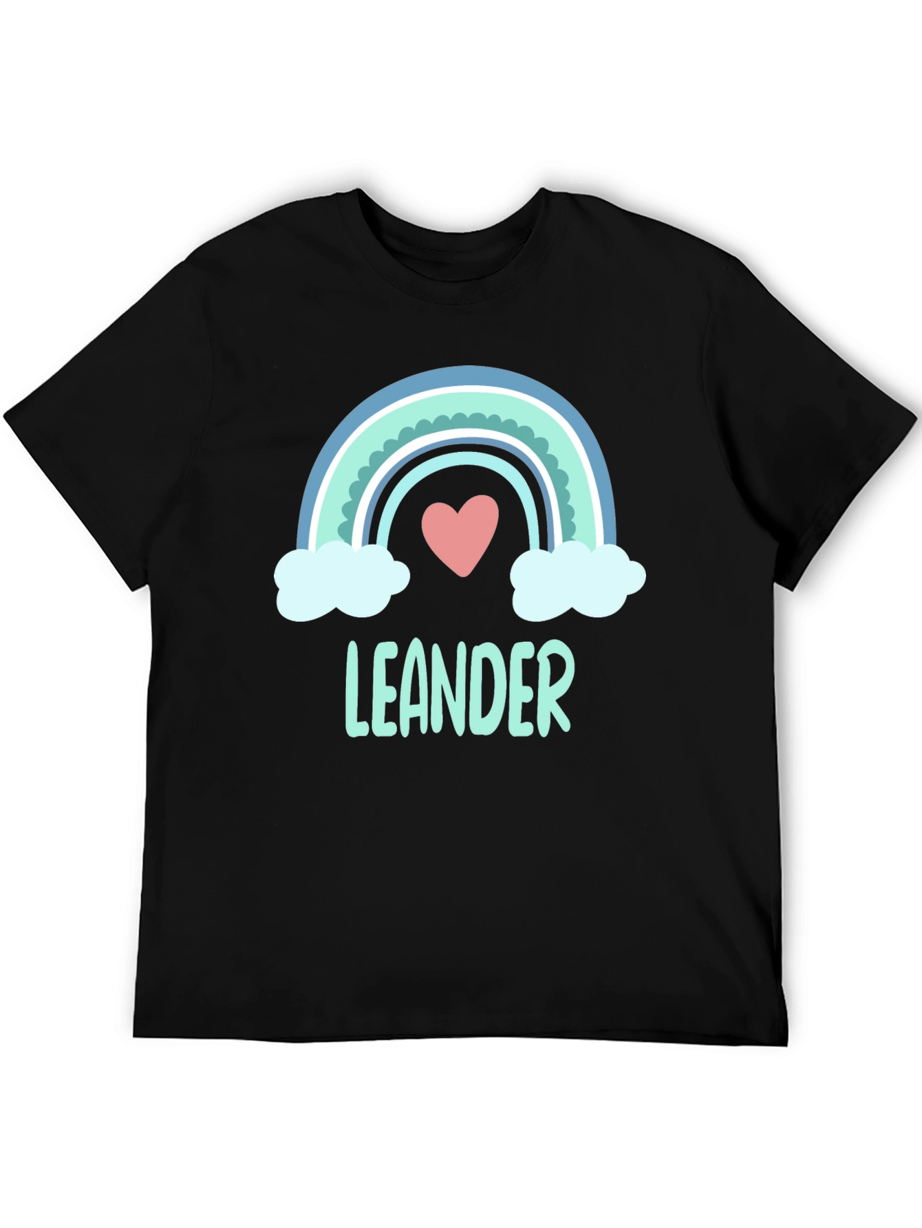 Leander Rainbow Heart T-Shirt - Soft Cotton Tee