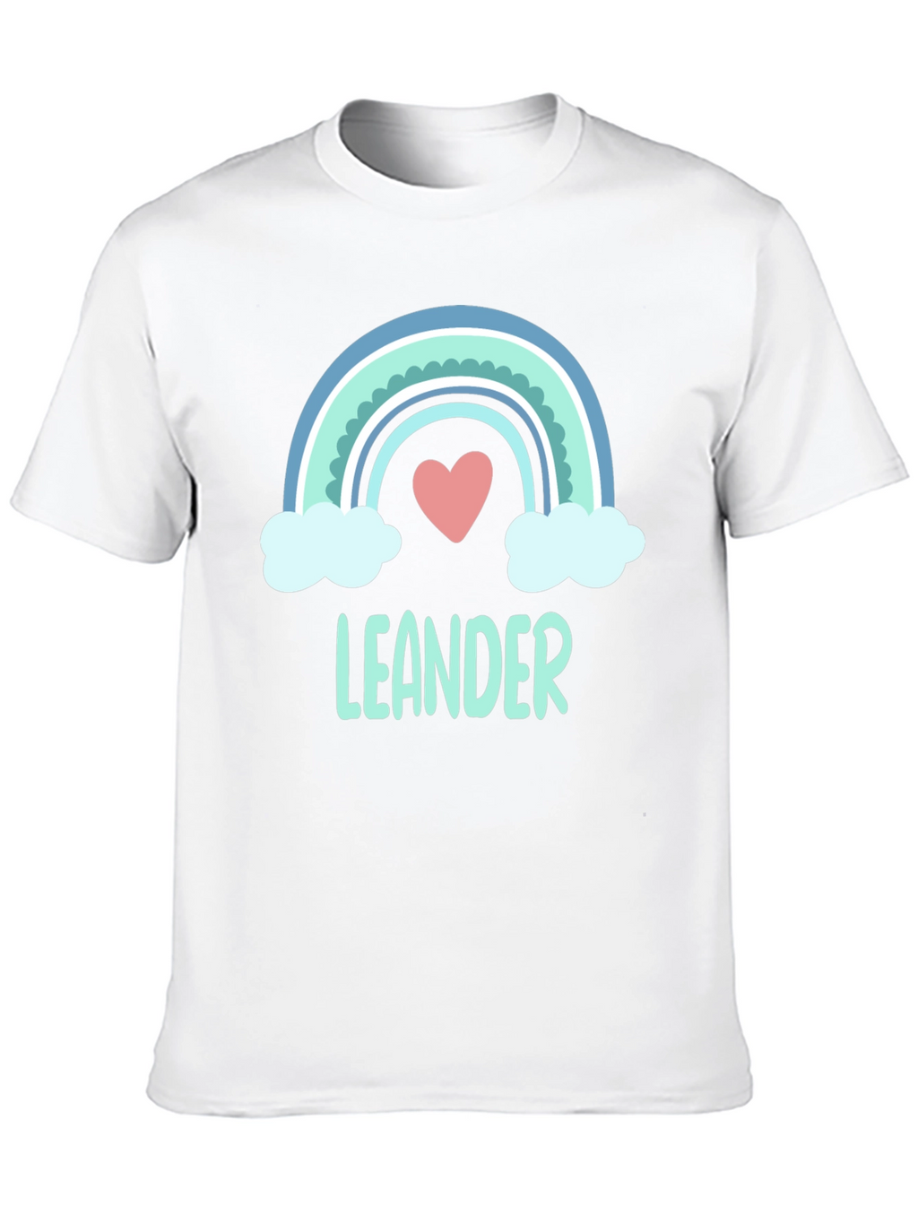 Leander Rainbow Heart T-Shirt - Soft Cotton Tee