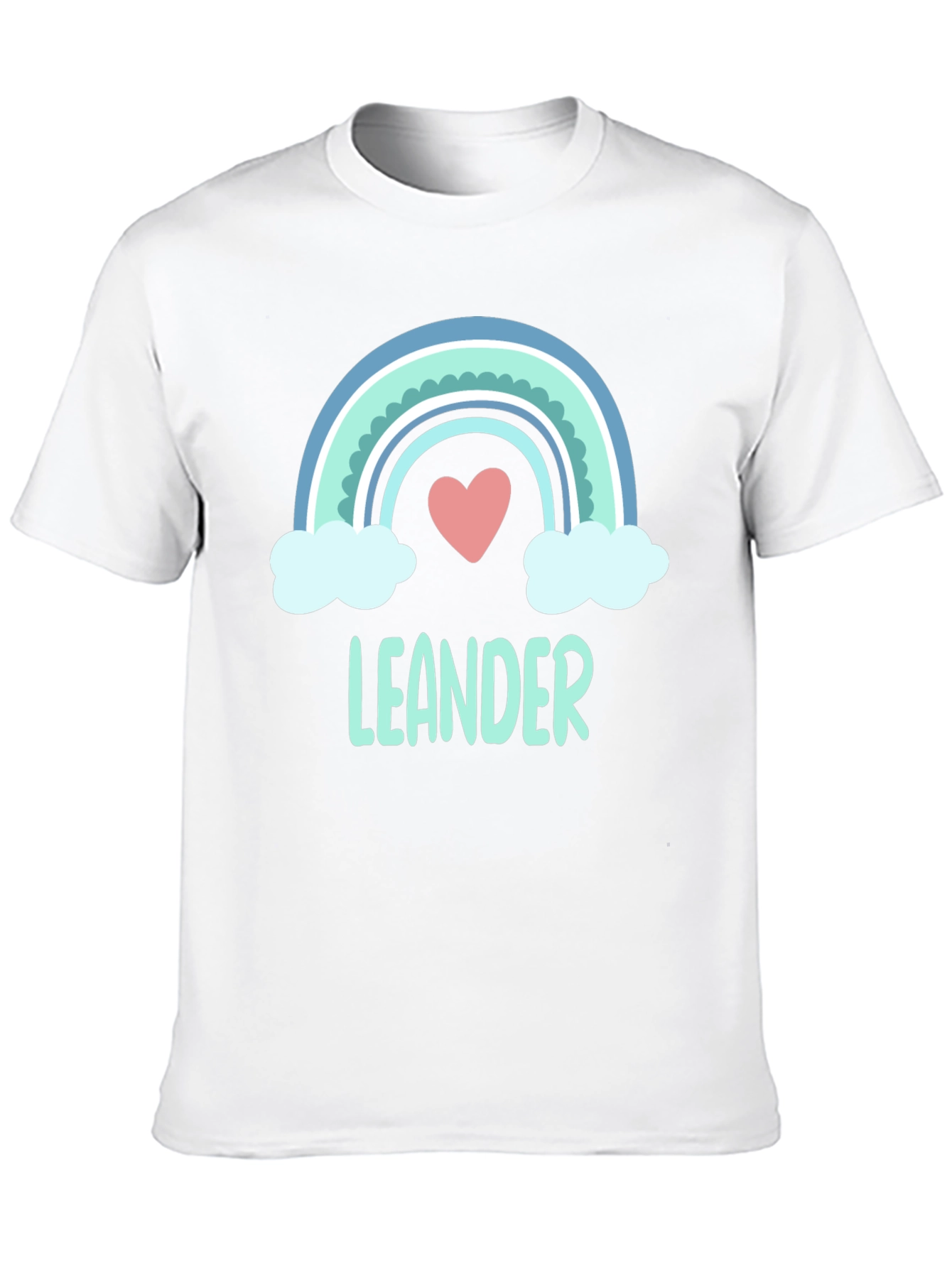 Leander Rainbow Heart T-Shirt - Soft Cotton Tee