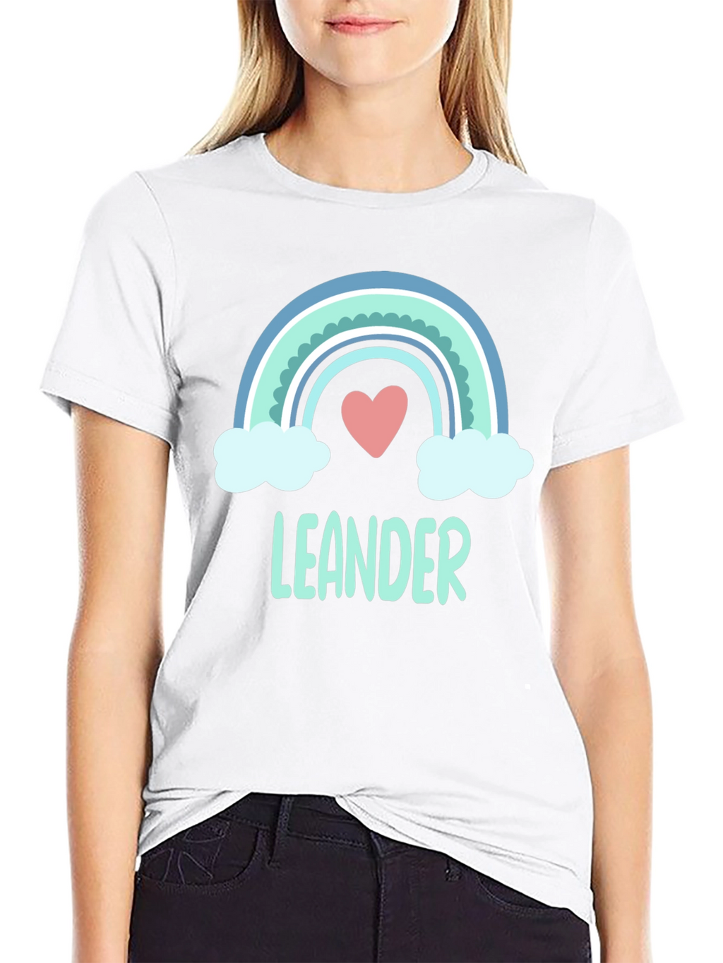Leander Rainbow Heart T-Shirt - Soft Cotton Tee