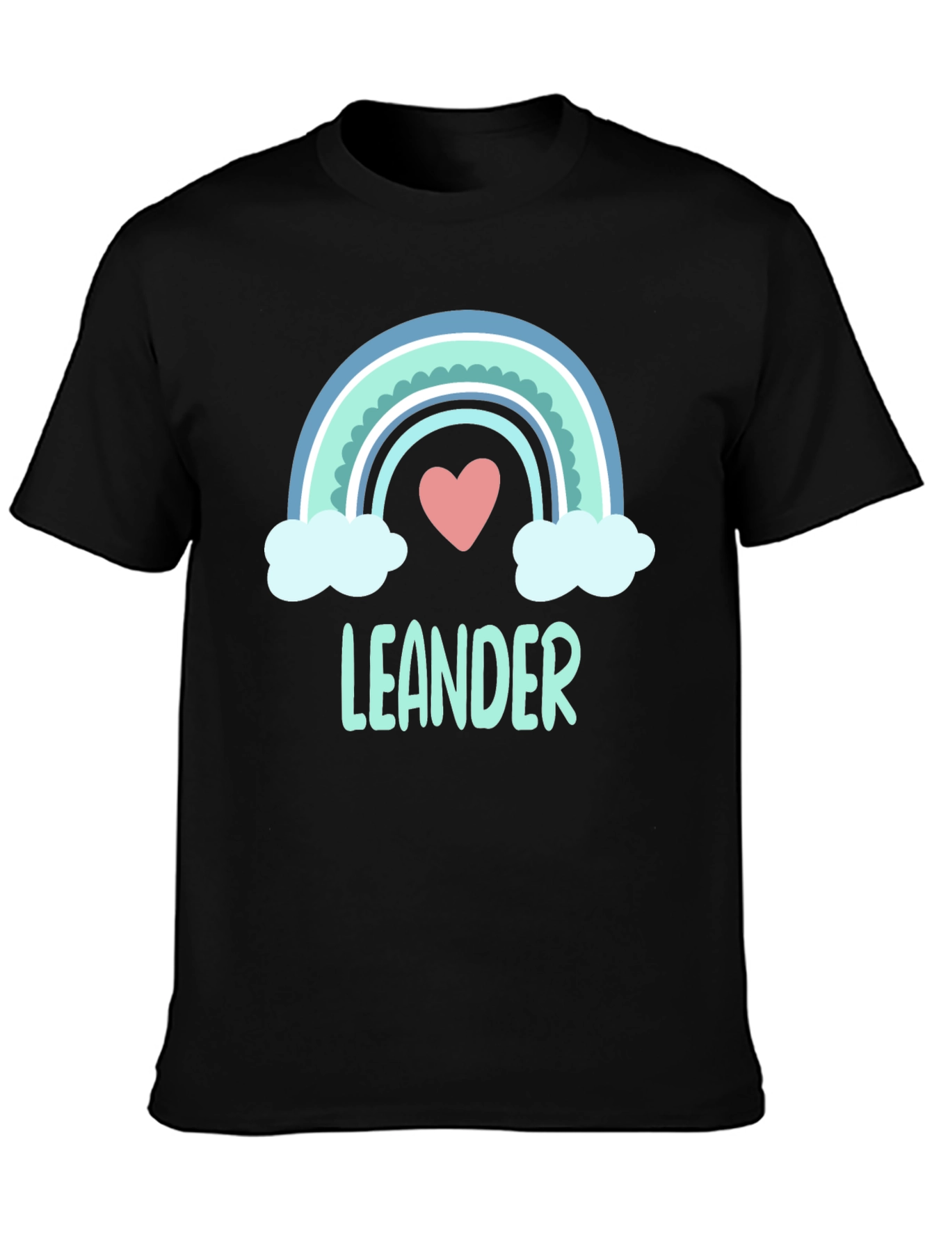 Leander Rainbow Heart T-Shirt - Soft Cotton Tee