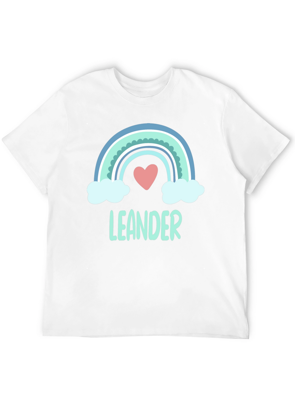 Leander Rainbow Heart T-Shirt - Soft Cotton Tee