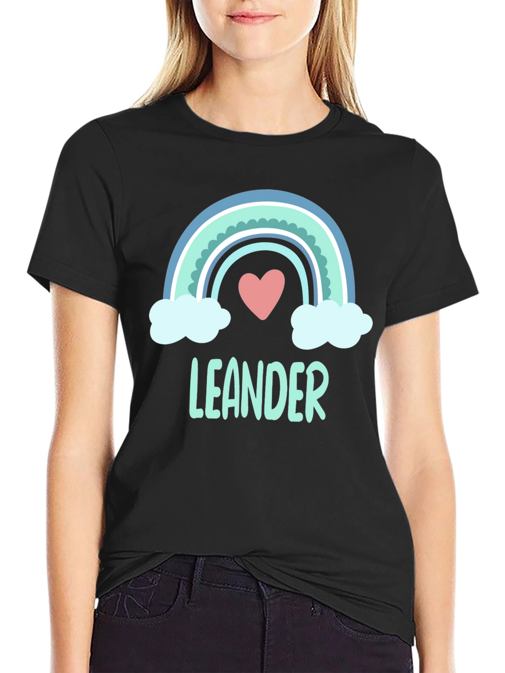Leander Rainbow Heart T-Shirt - Soft Cotton Tee