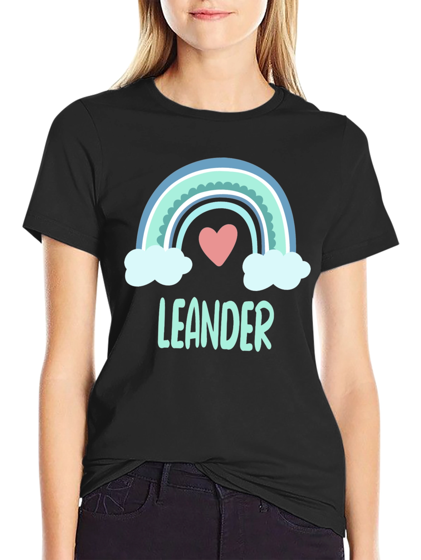 Leander Rainbow Heart T-Shirt - Soft Cotton Tee