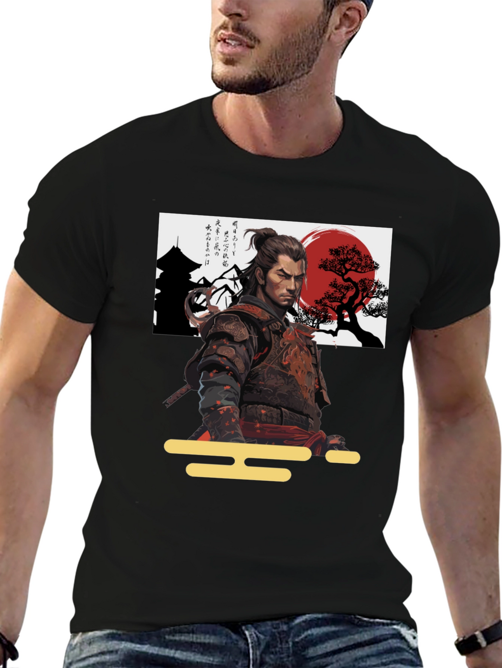 Samurai Warrior Graphic T-Shirt
