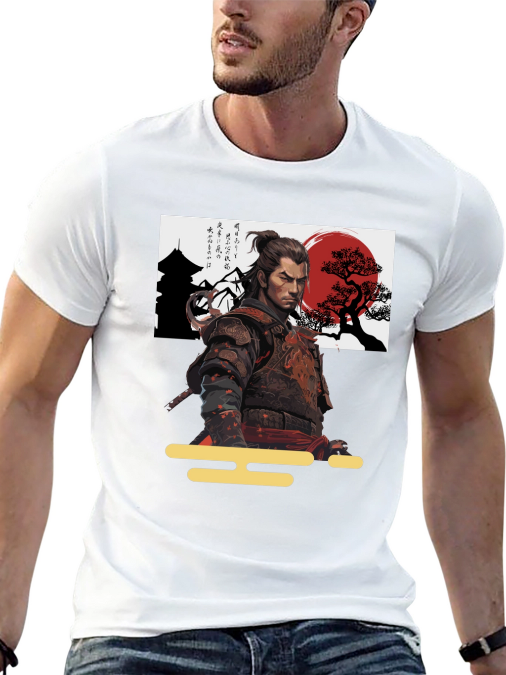 Samurai Warrior Graphic T-Shirt