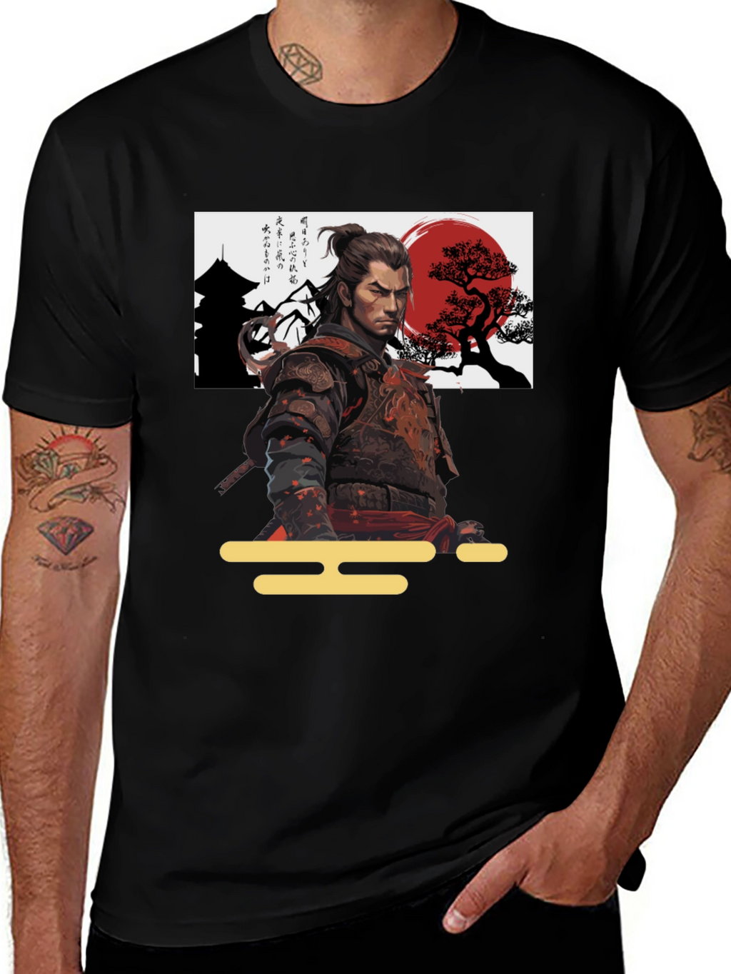 Samurai Warrior Graphic T-Shirt