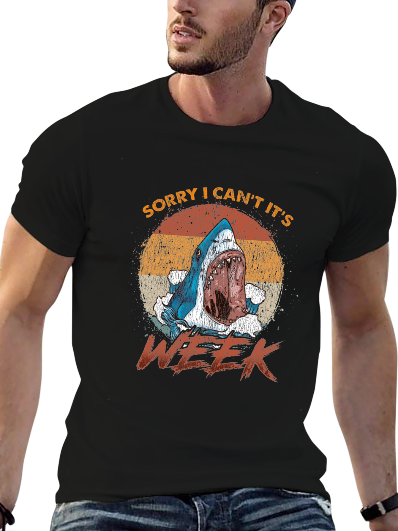 Shark Week T-Shirt - Sorry I Cant Its Week