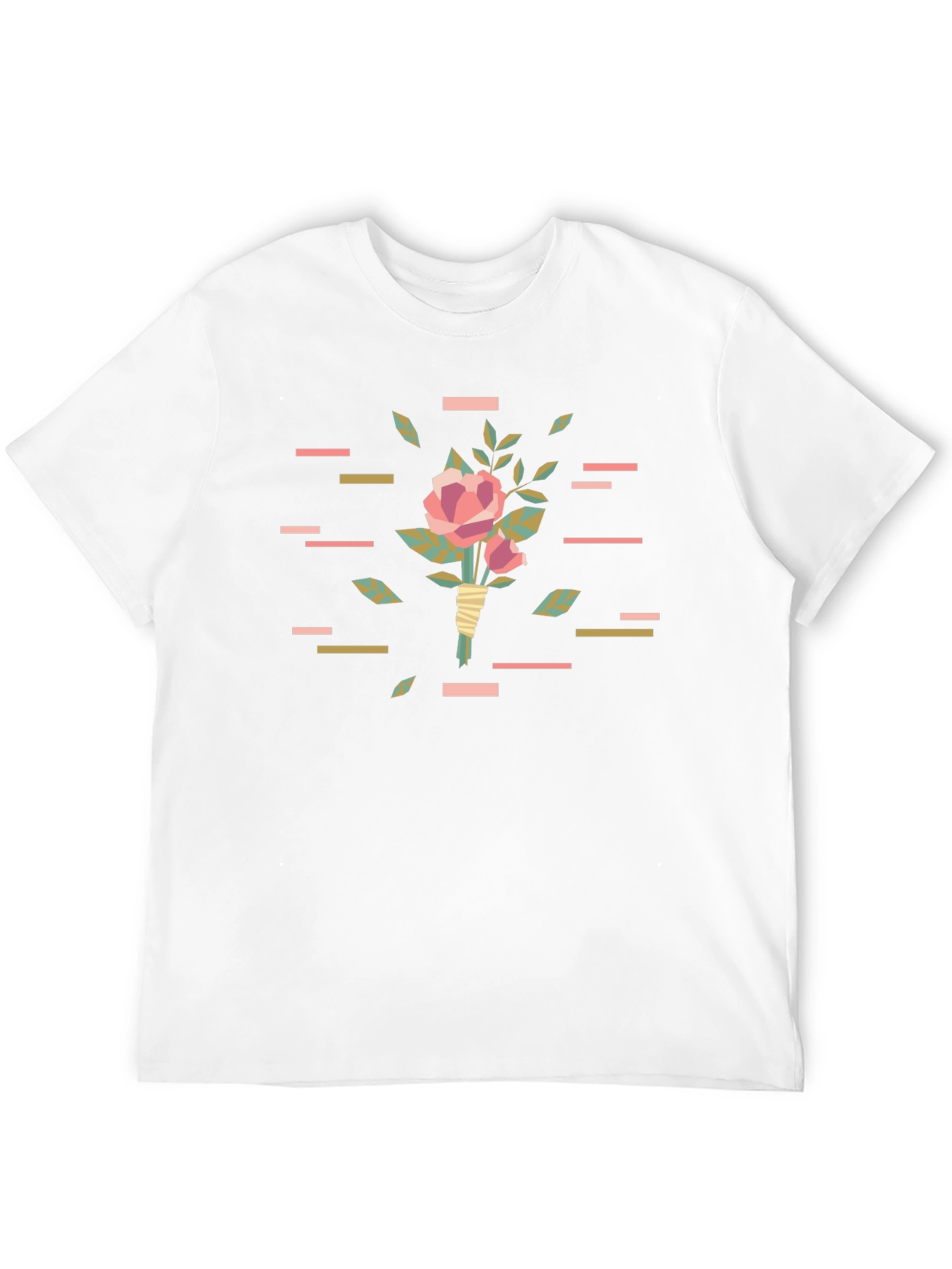 Stylish Floral T-Shirt - Black Graphic Tee