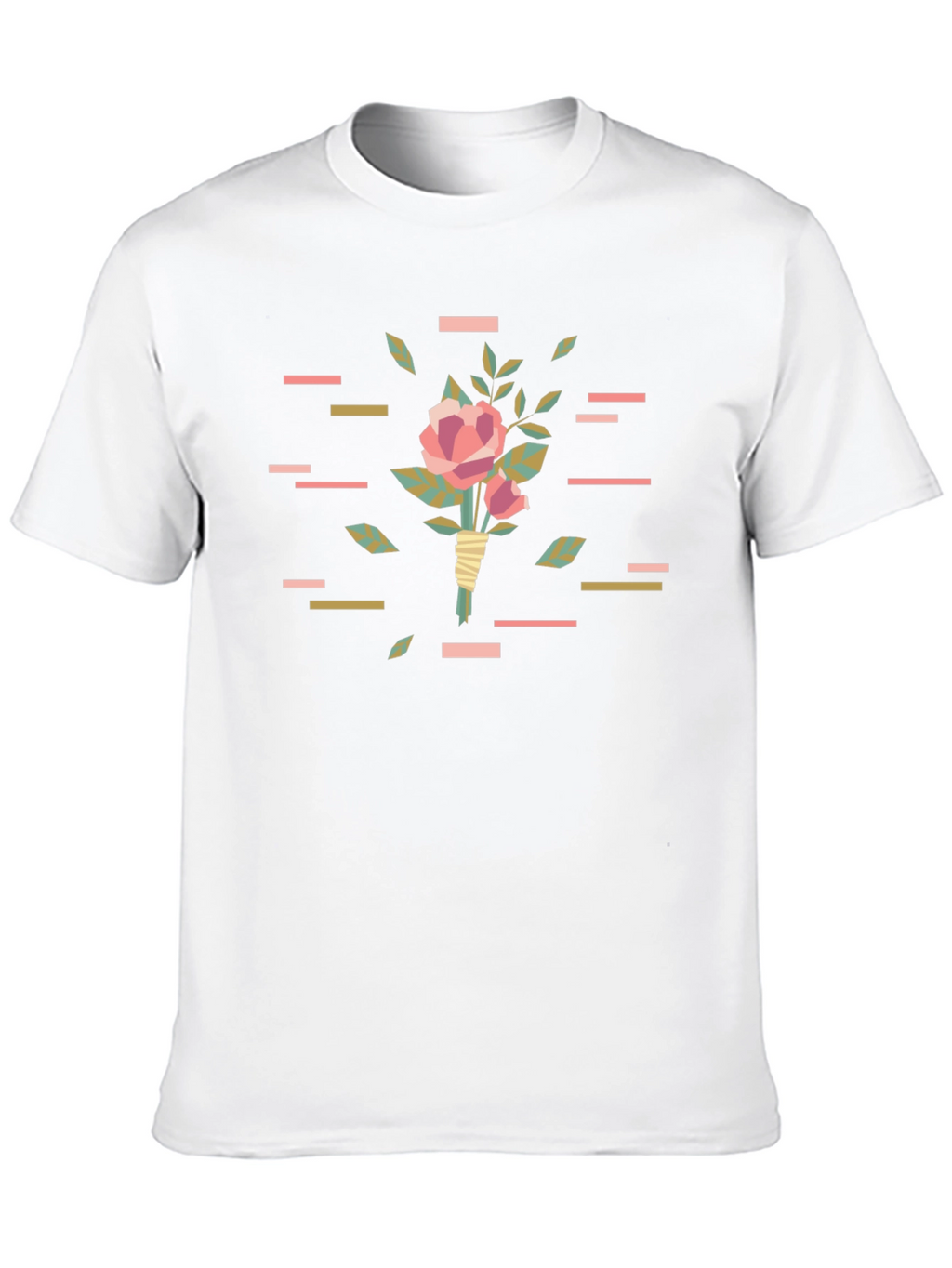 Stylish Floral T-Shirt - Black Graphic Tee