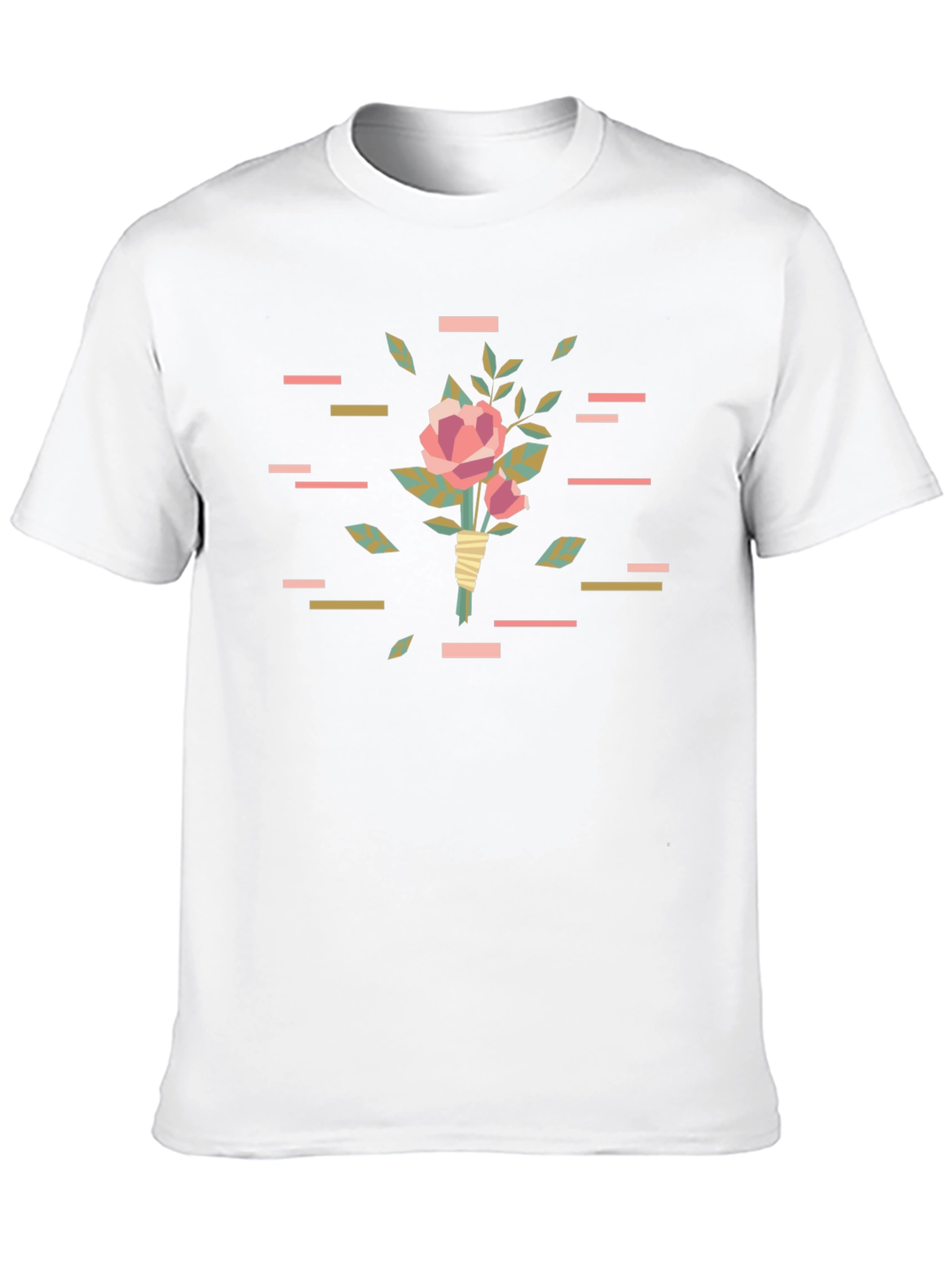Stylish Floral T-Shirt - Black Graphic Tee