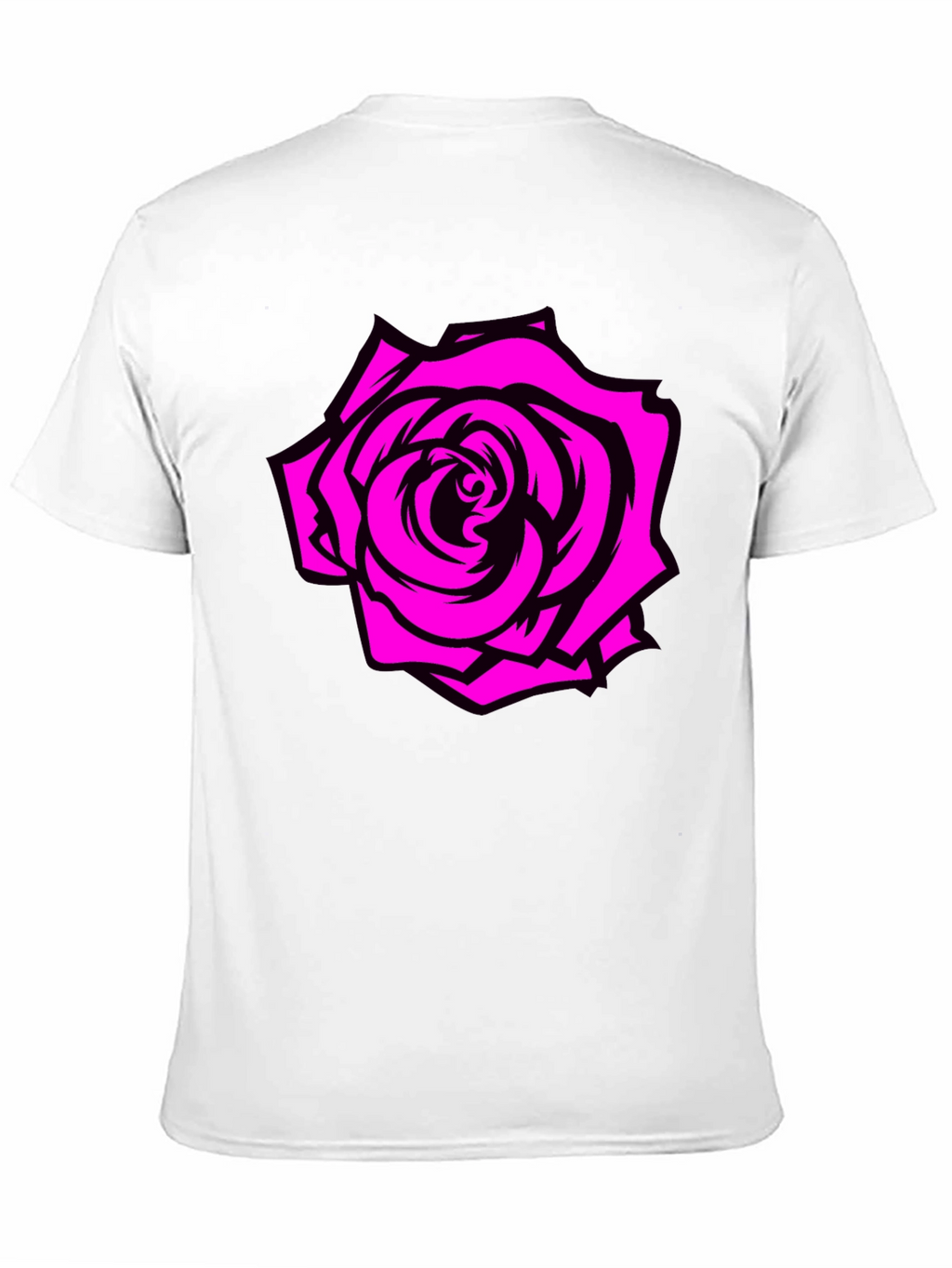 Rose Graphic Tee - Black T-Shirt