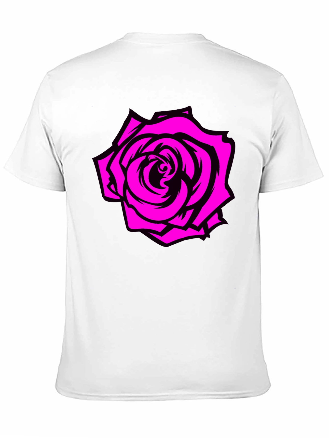 Rose Graphic Tee - Black T-Shirt