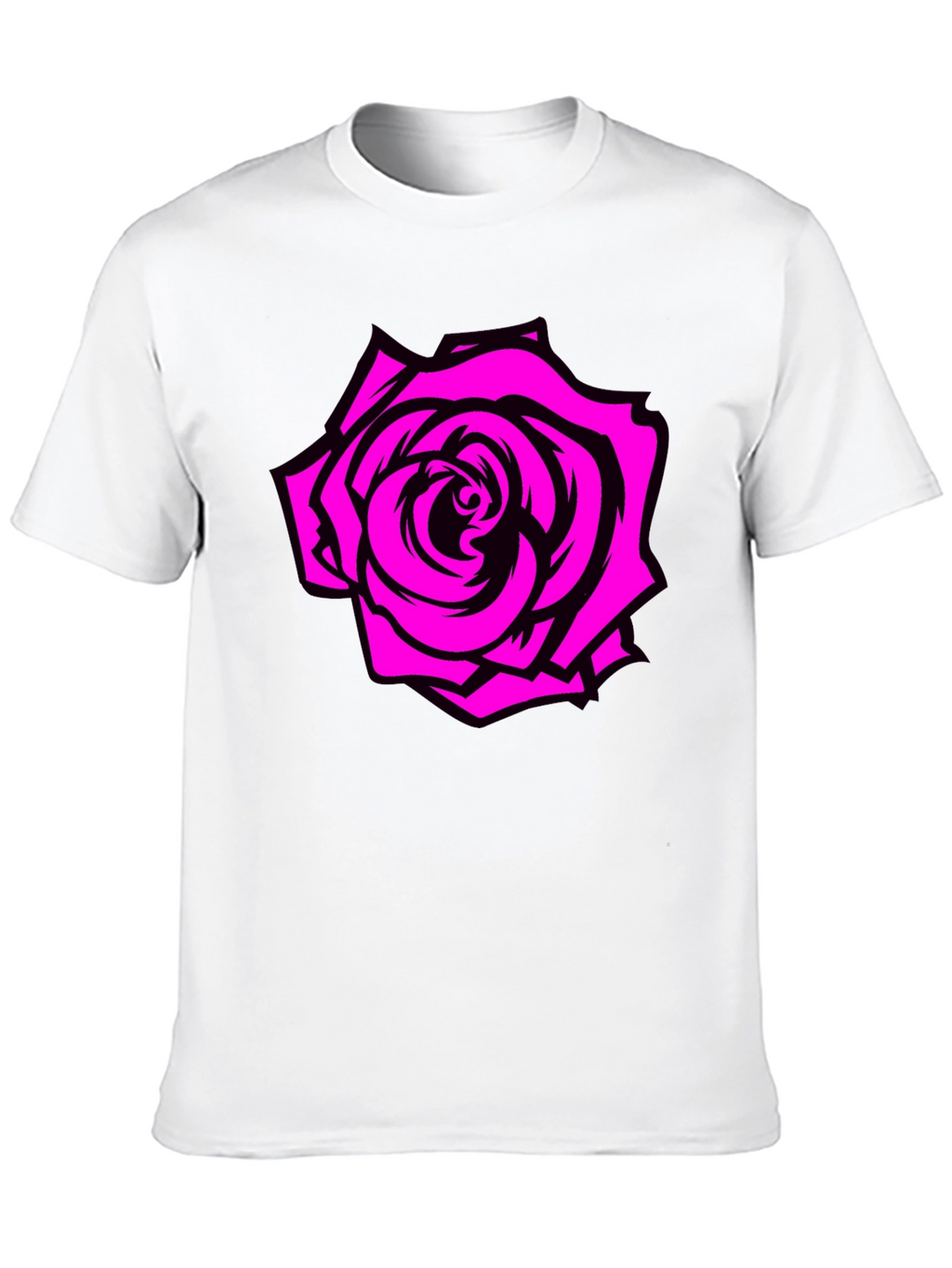 Rose Graphic Tee - Black T-Shirt