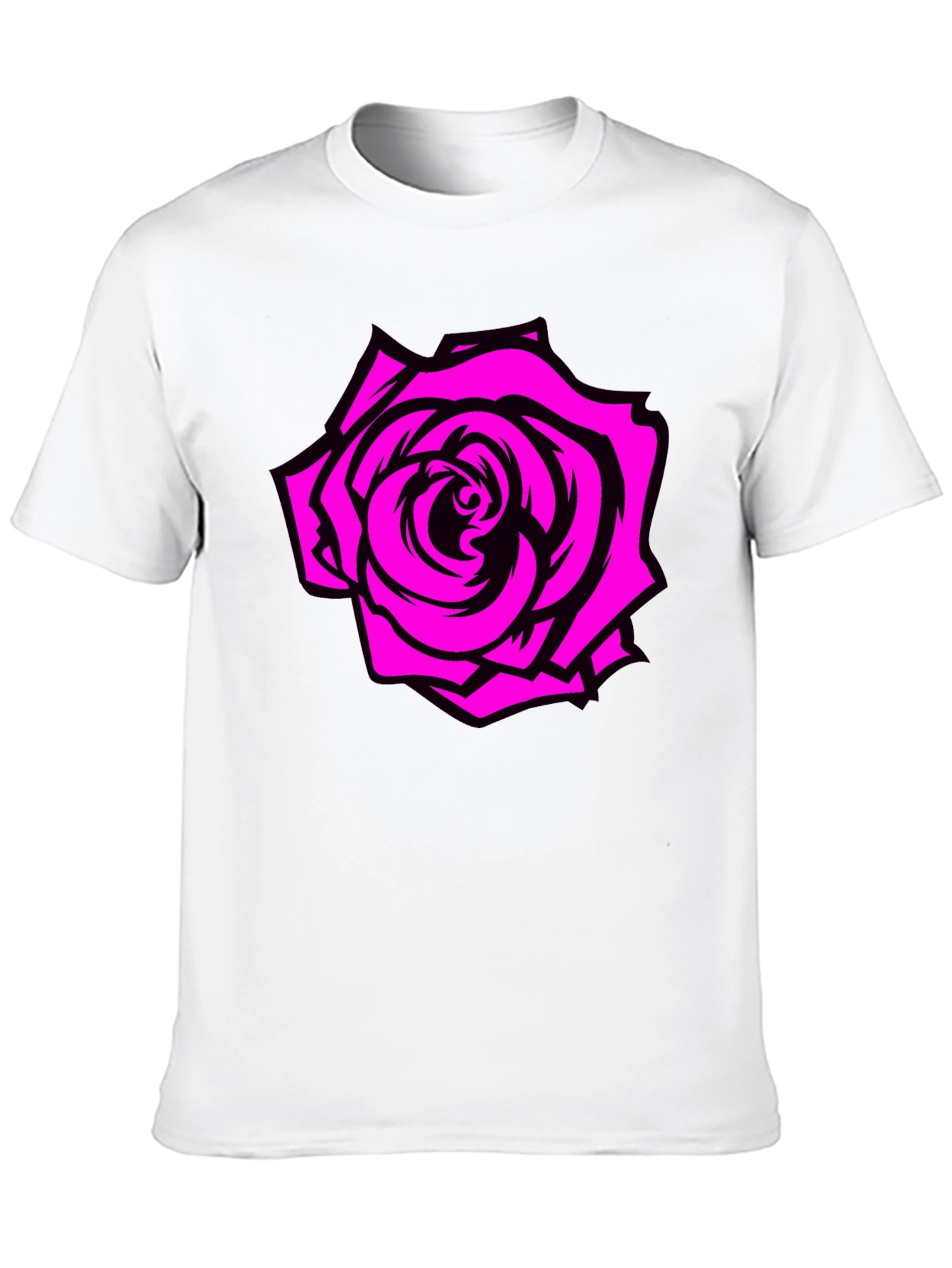 Rose Graphic Tee - Black T-Shirt