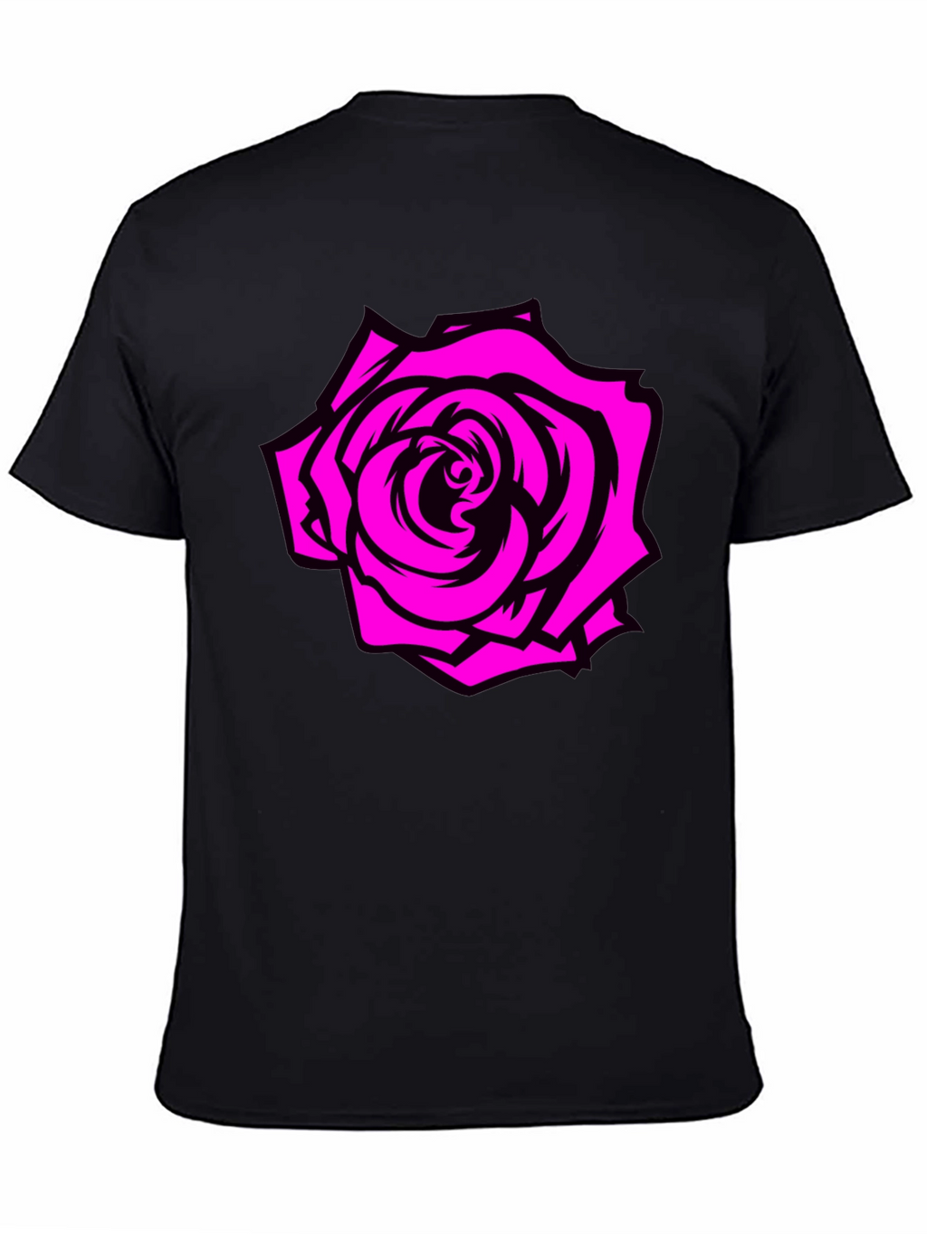 Rose Graphic Tee - Black T-Shirt