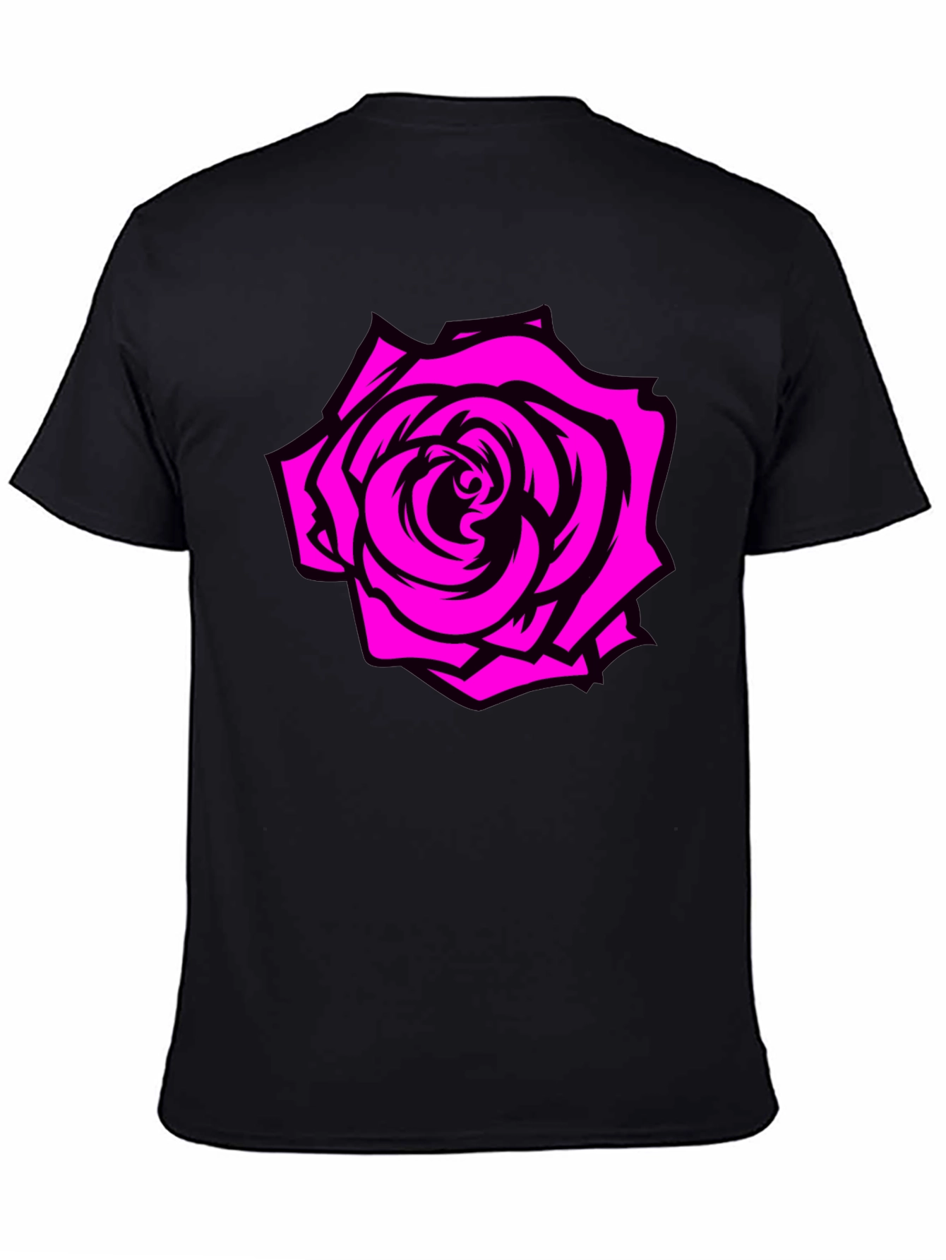 Rose Graphic Tee - Black T-Shirt