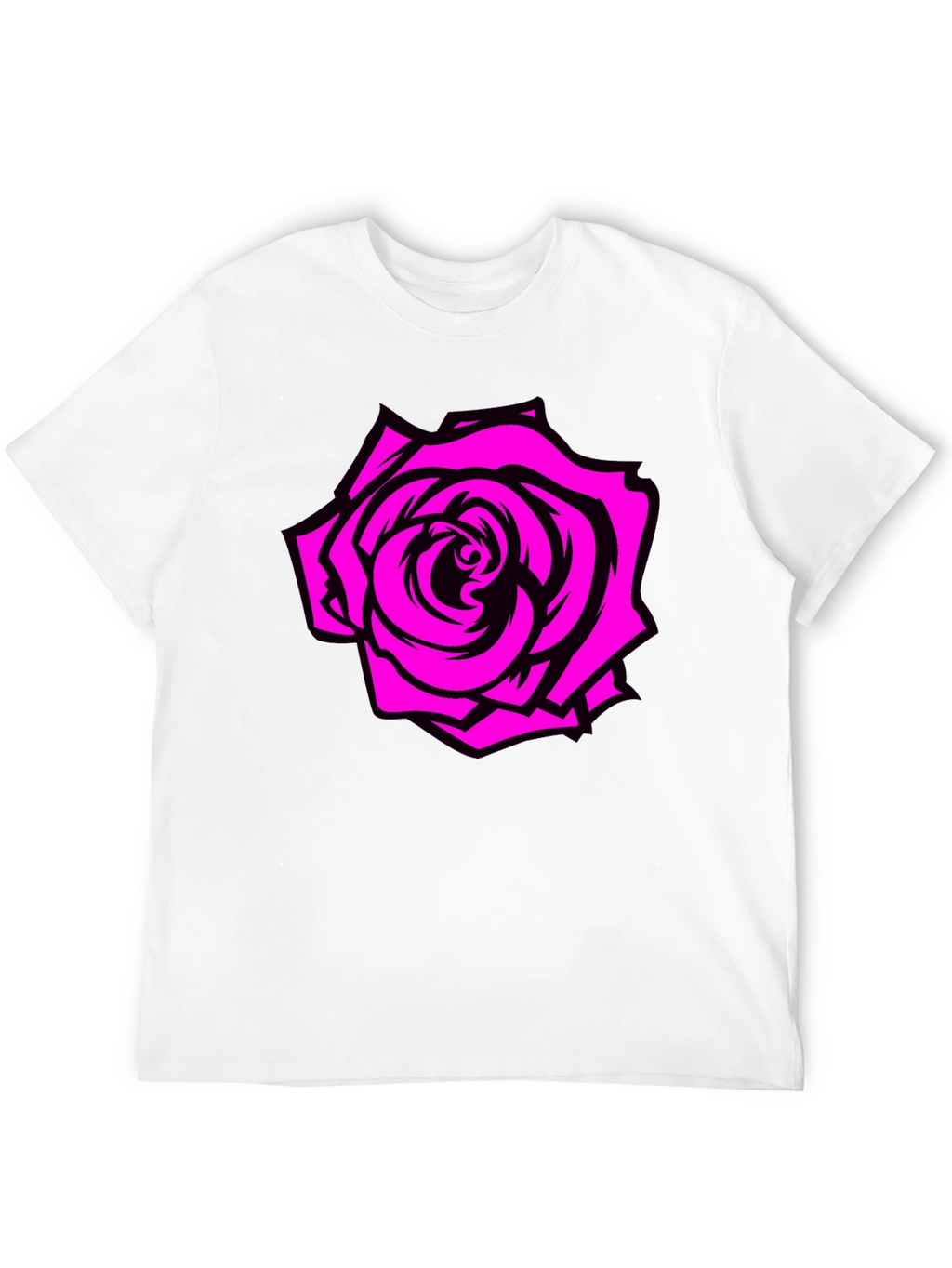 Rose Graphic Tee - Black T-Shirt