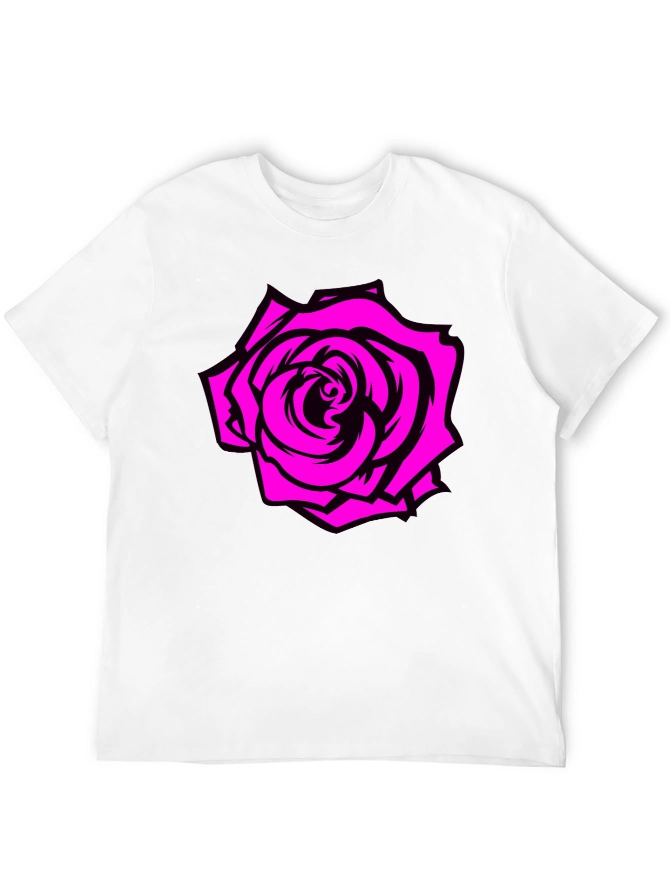 Rose Graphic Tee - Black T-Shirt