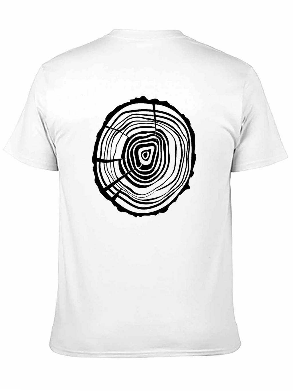 Black Tree Ring Graphic Tee - Nature Lovers Shirt