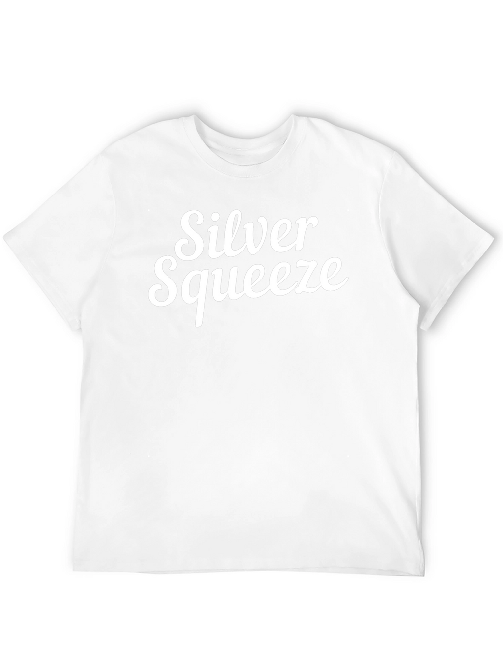 Silver Squeeze Graphic Tee - Black Cotton T-Shirt