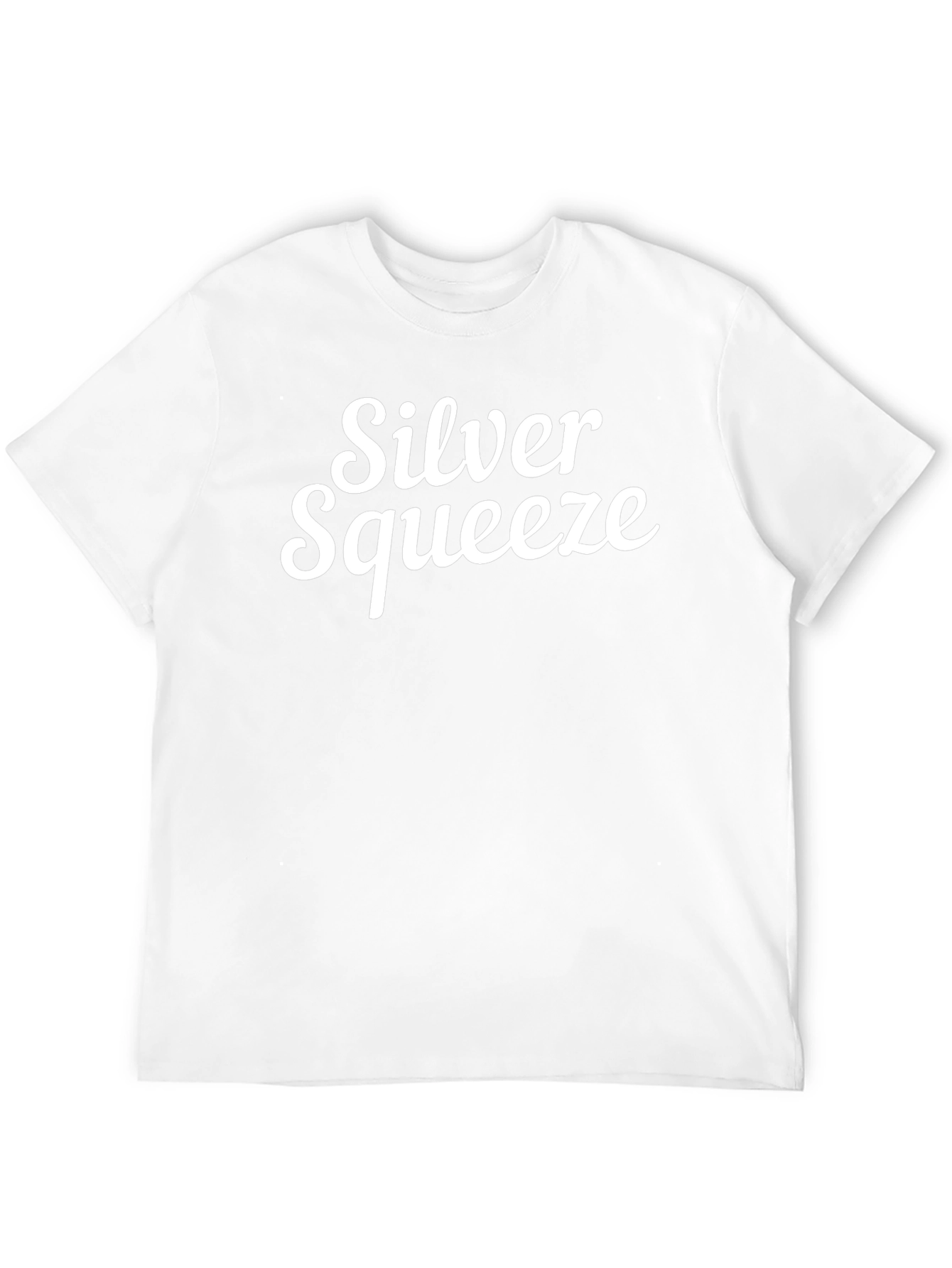 Silver Squeeze Graphic Tee - Black Cotton T-Shirt