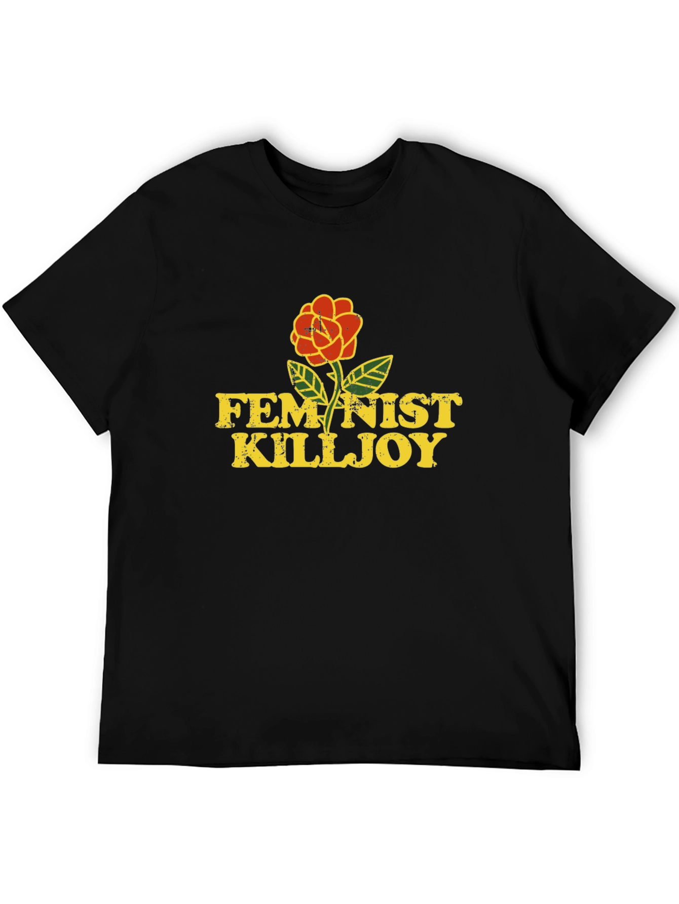Feminist Killjoy Graphic Tee - Black Cotton Blend