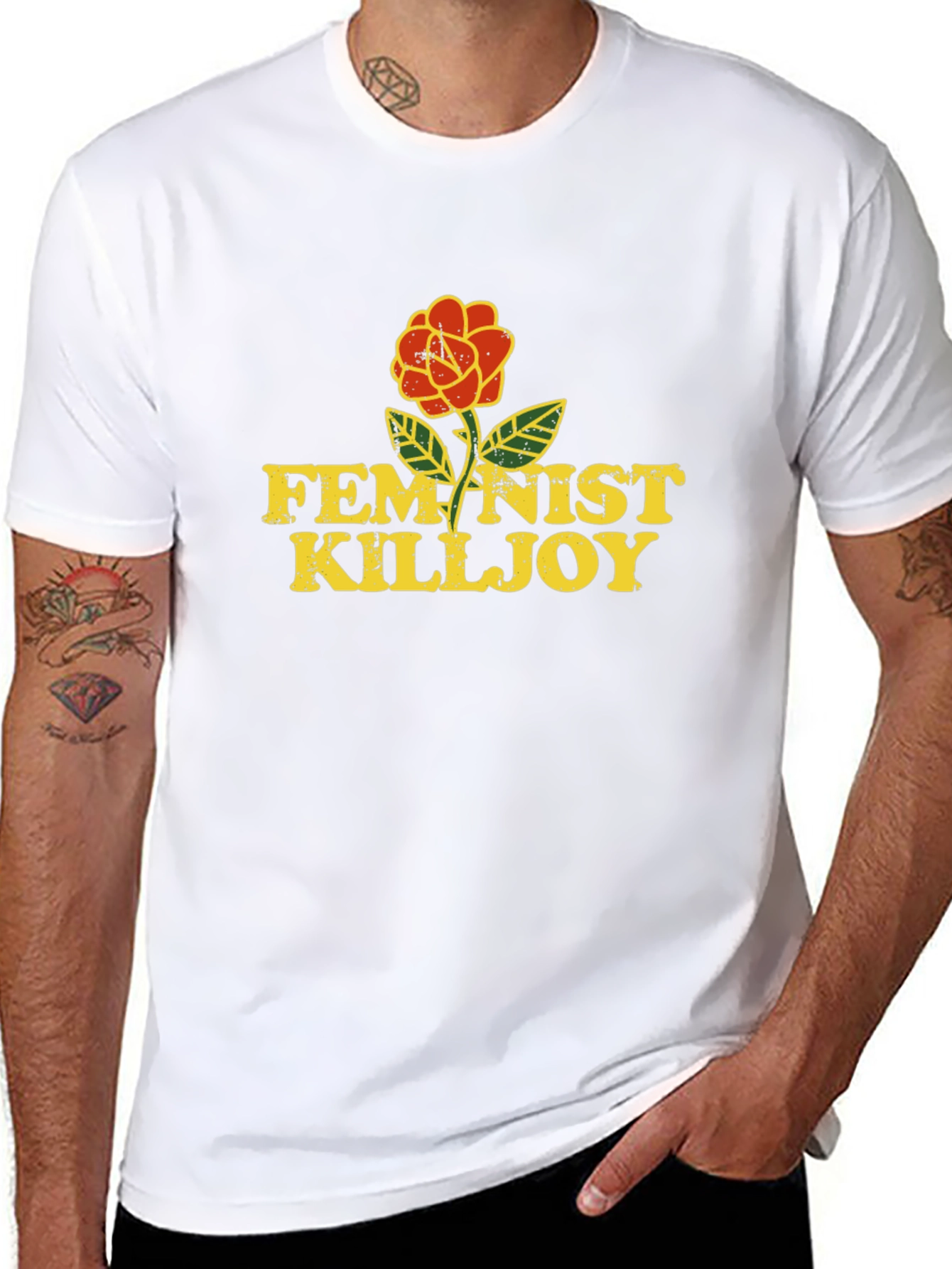 Feminist Killjoy Graphic Tee - Black Cotton Blend