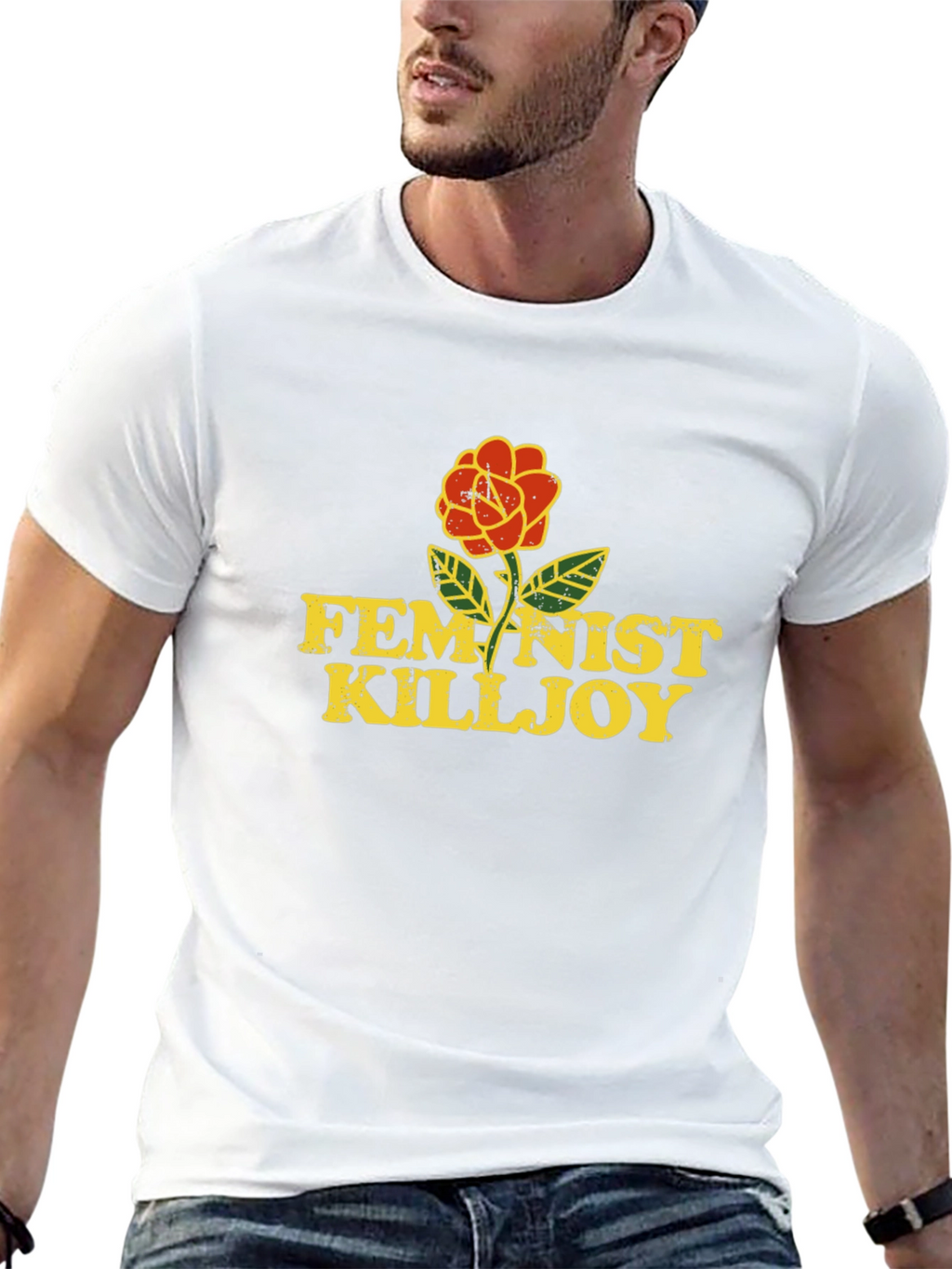 Feminist Killjoy Graphic Tee - Black Cotton Blend