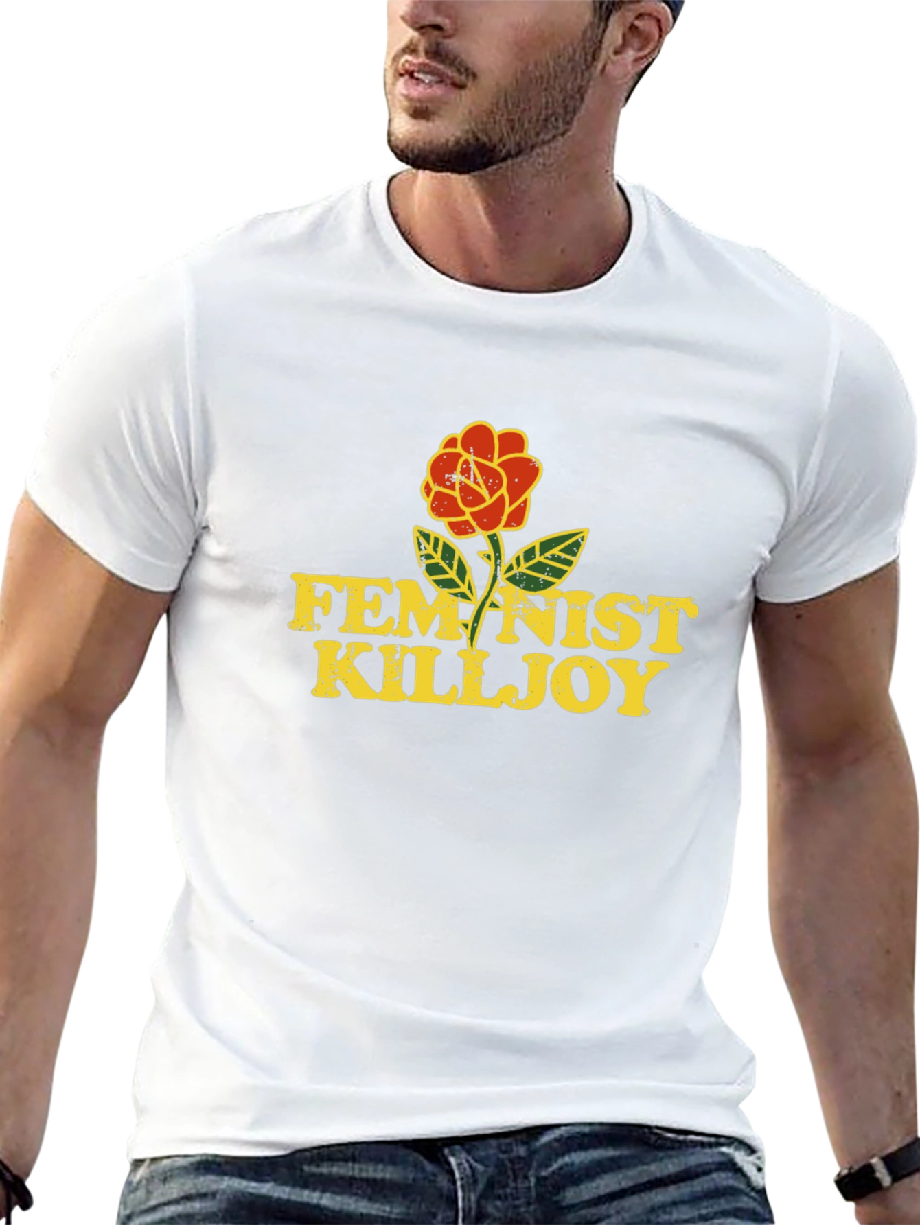 Feminist Killjoy Graphic Tee - Black Cotton Blend