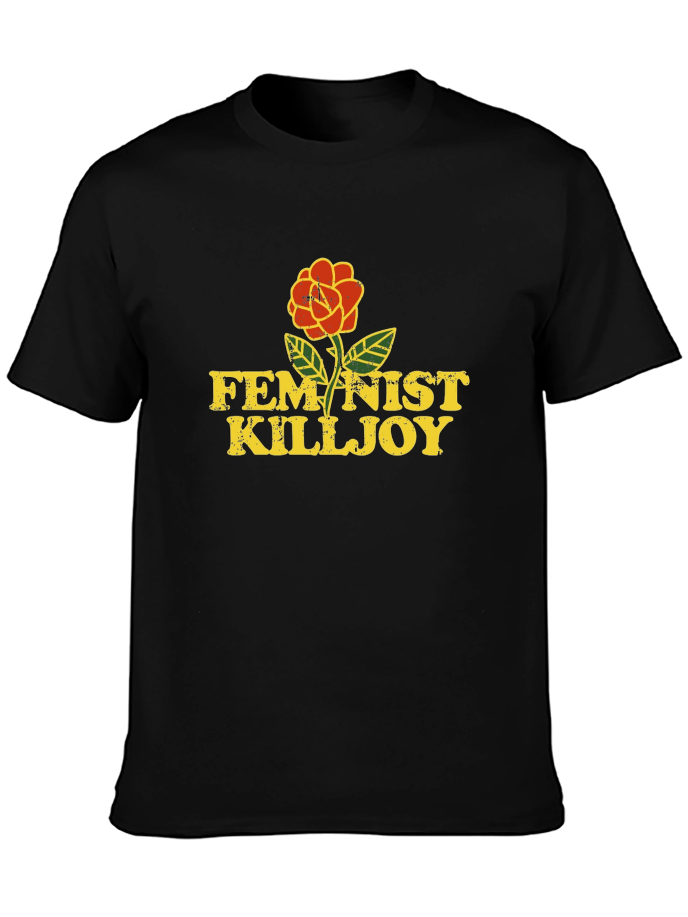 Feminist Killjoy Graphic Tee - Black Cotton Blend