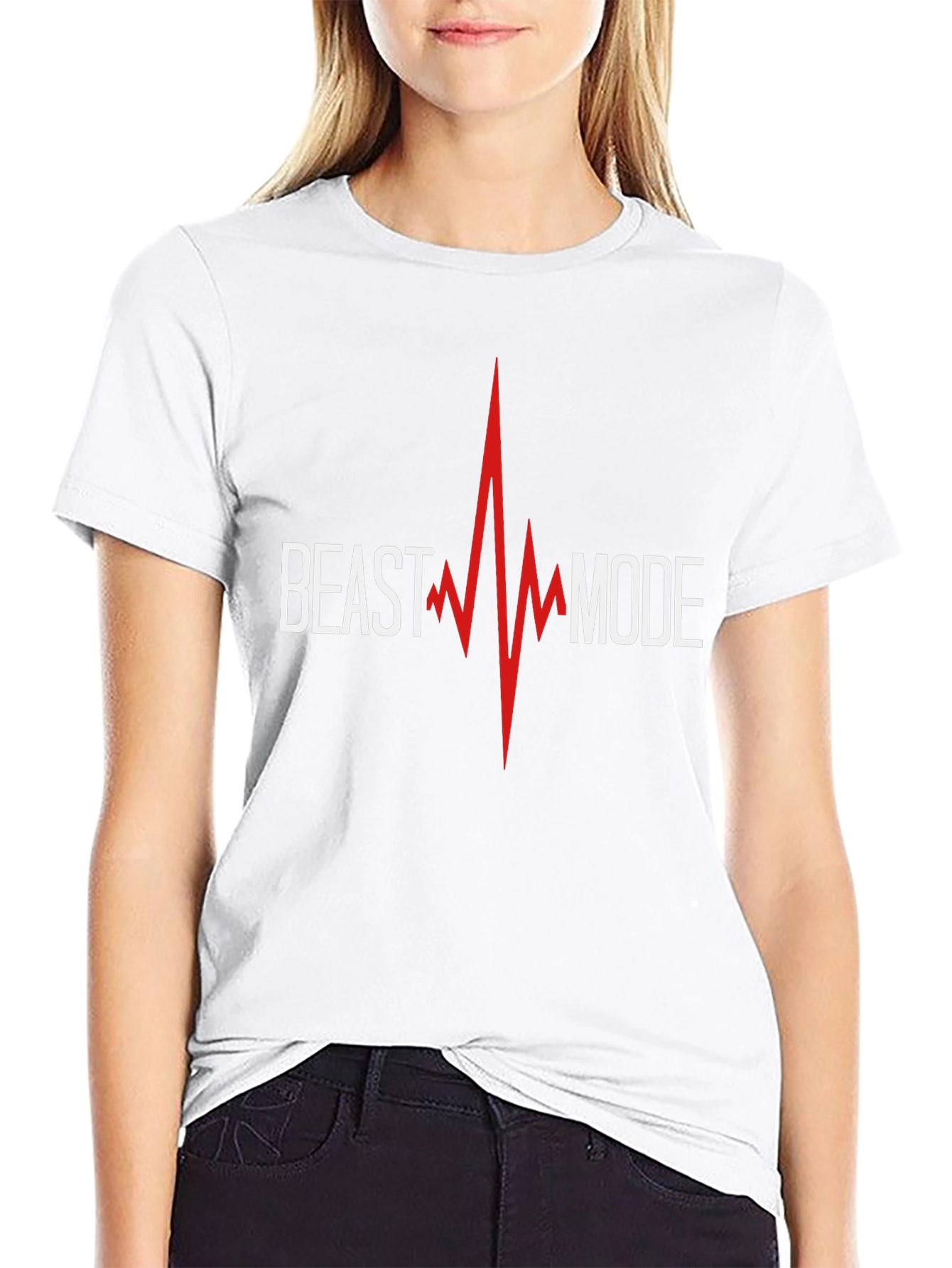 Beast Mode Graphic Print Black T-Shirt