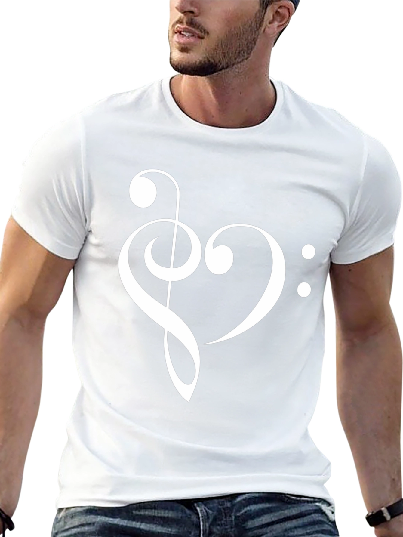Musical Heart T-Shirt - Black