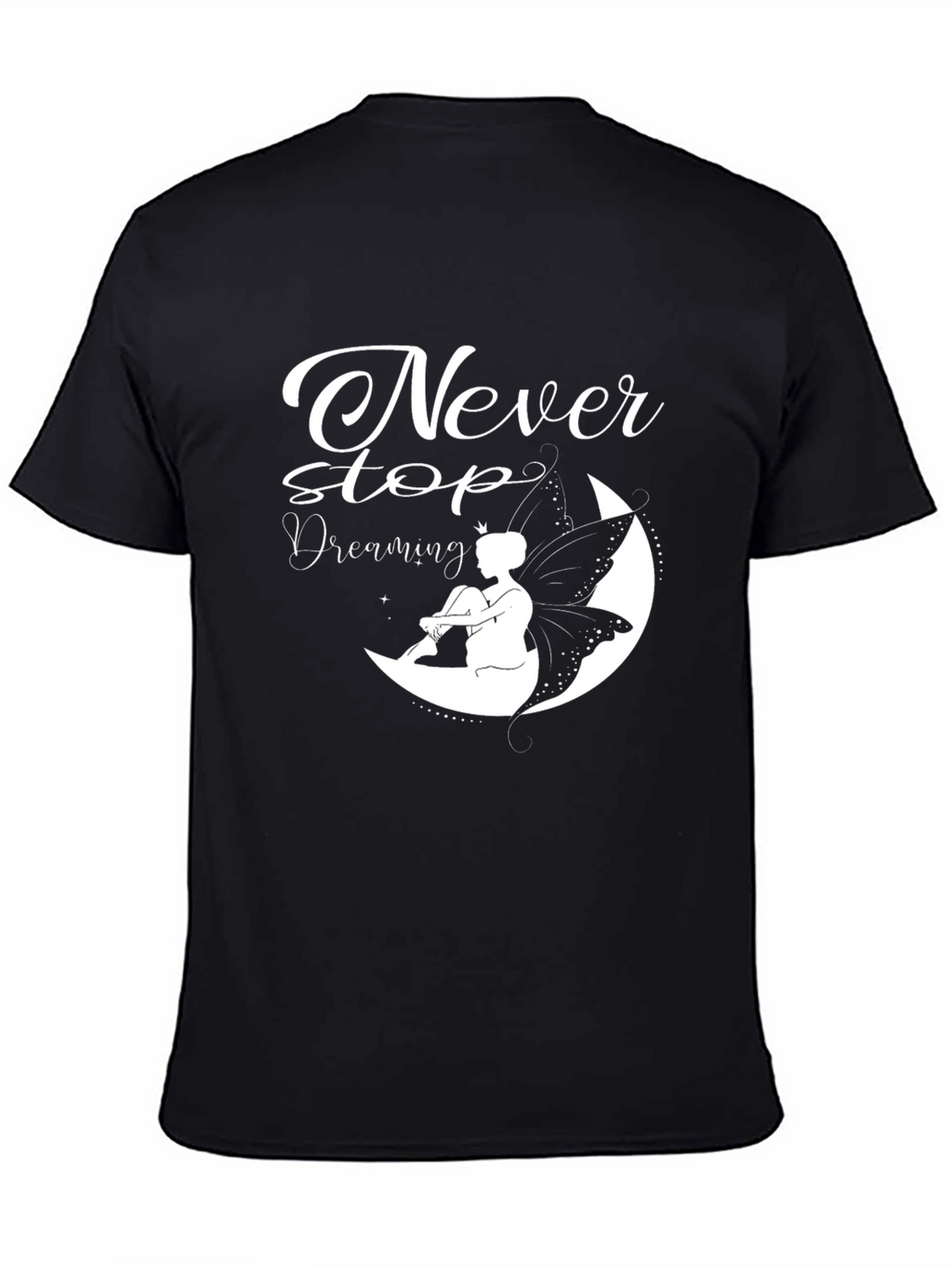 Never Stop Dreaming Black Graphic Tee