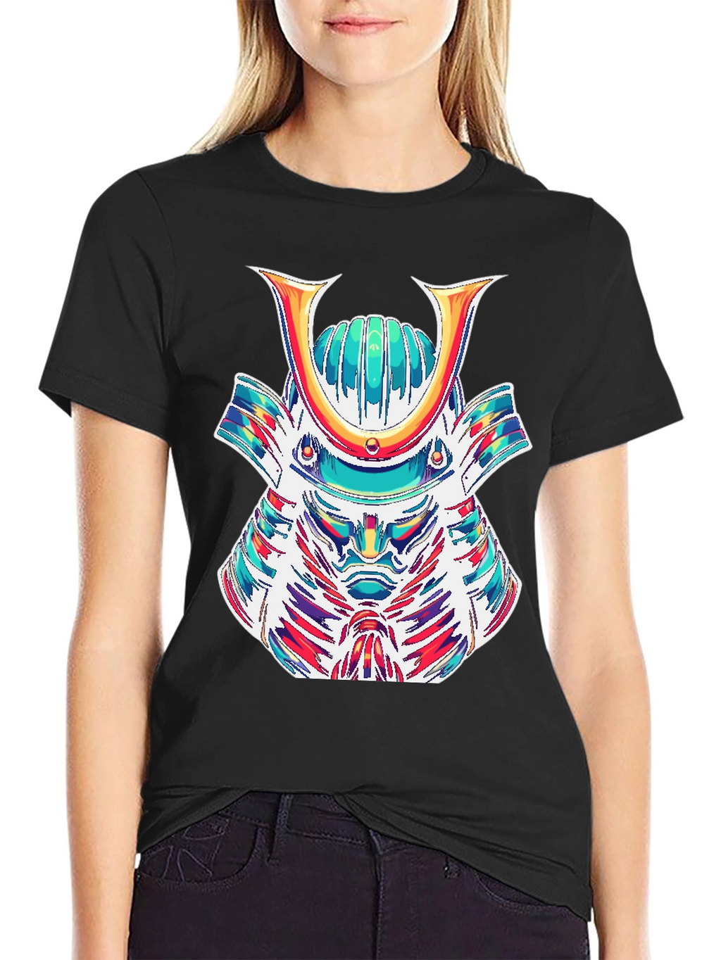 Samurai Graphic Tee - Bold Artistic Design