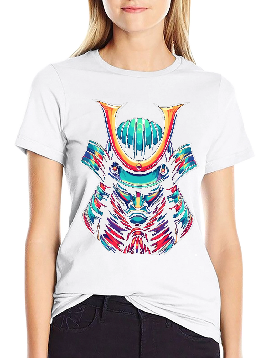 Samurai Graphic Tee - Bold Artistic Design