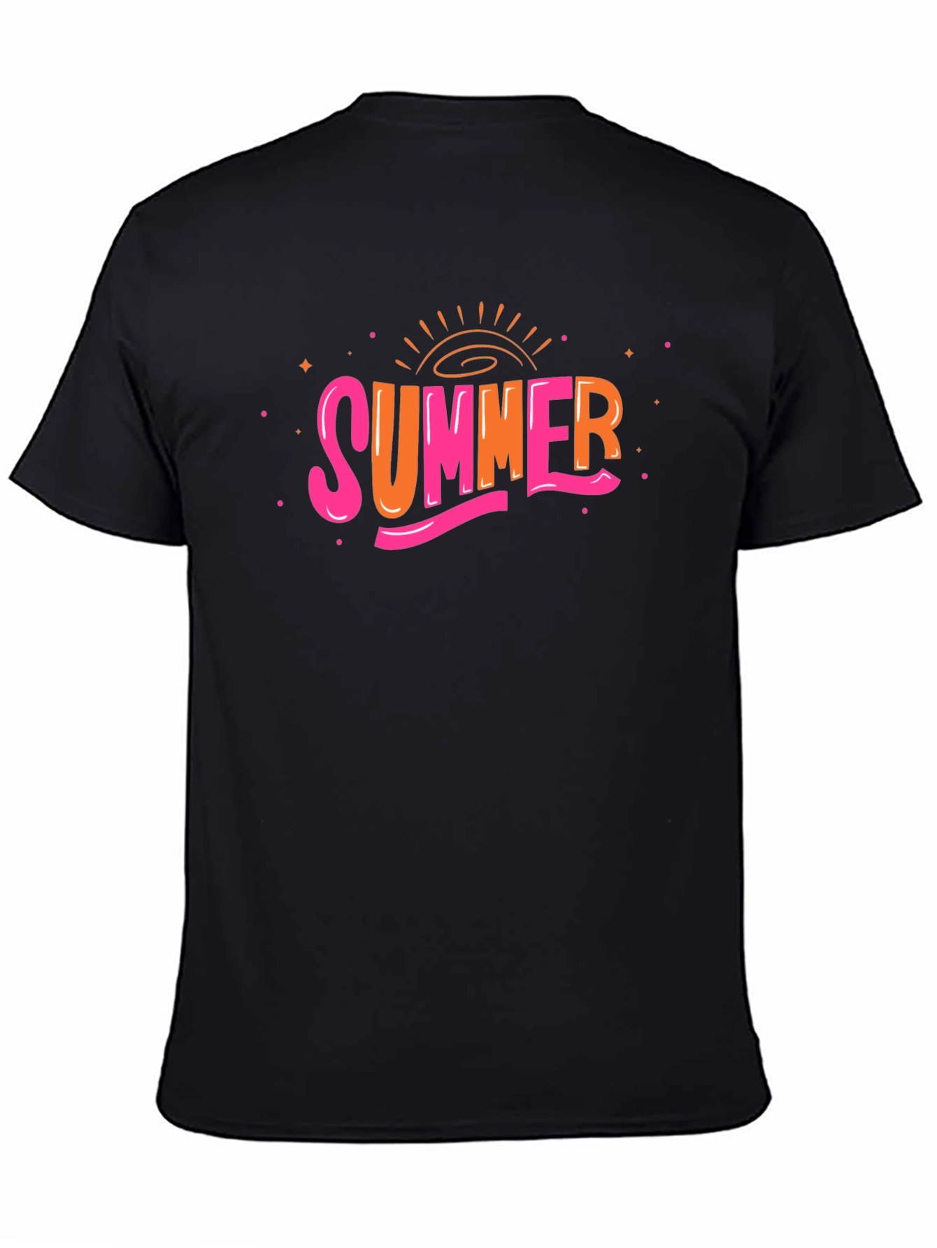 Summer Graphic Tee - Trendy Black T-Shirt