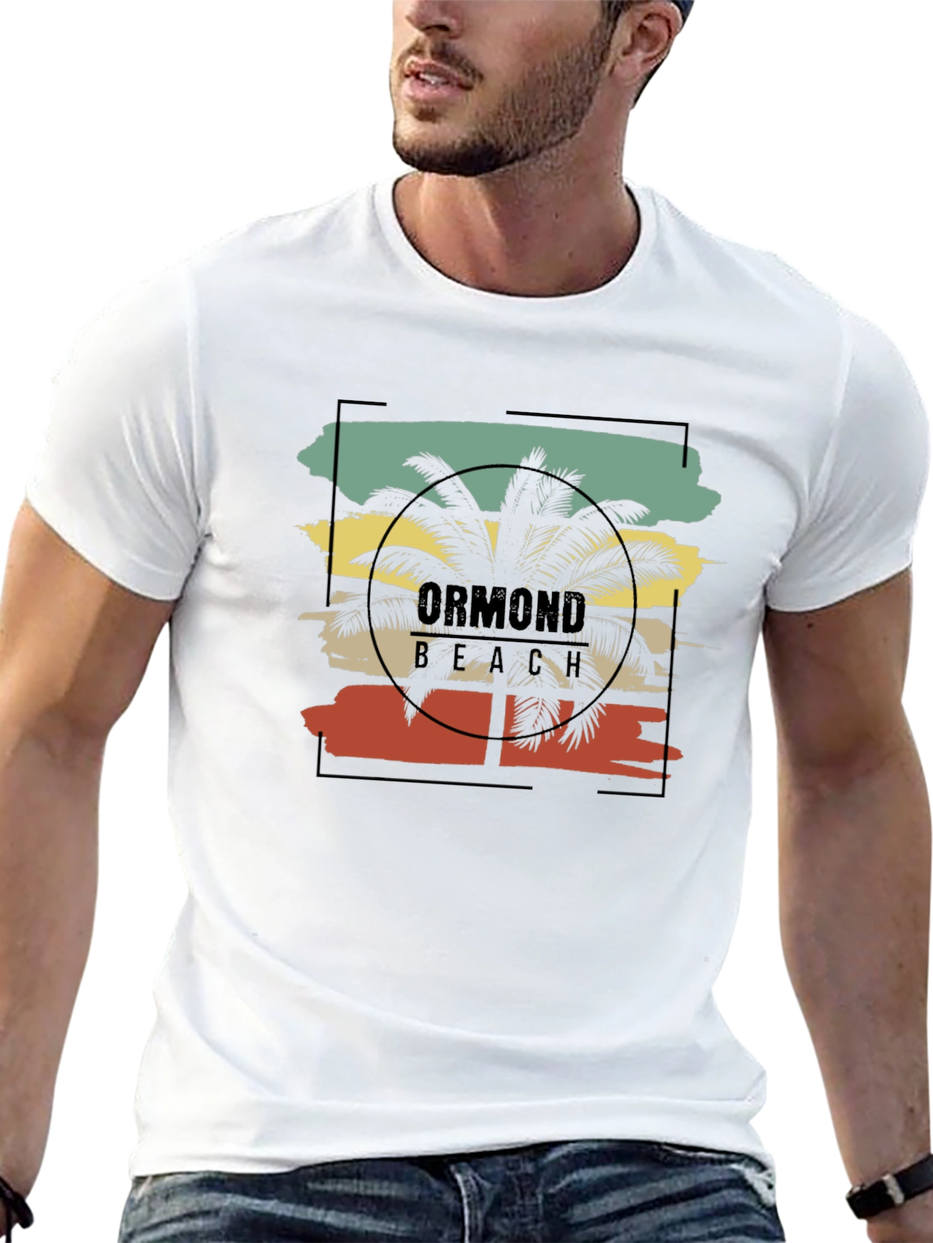 Ormond Beach Palm Tree Graphic T-Shirt