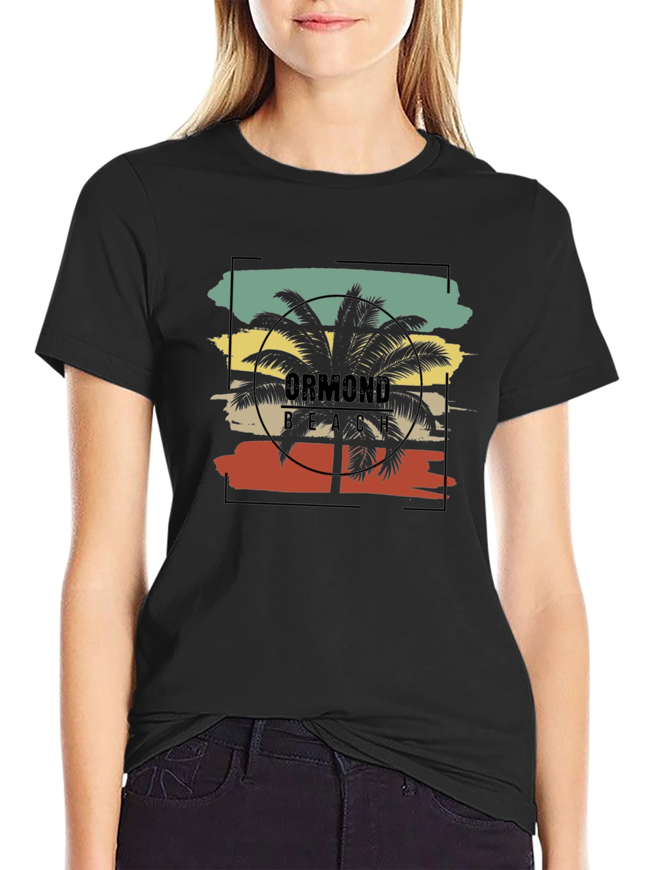 Ormond Beach Palm Tree Graphic T-Shirt