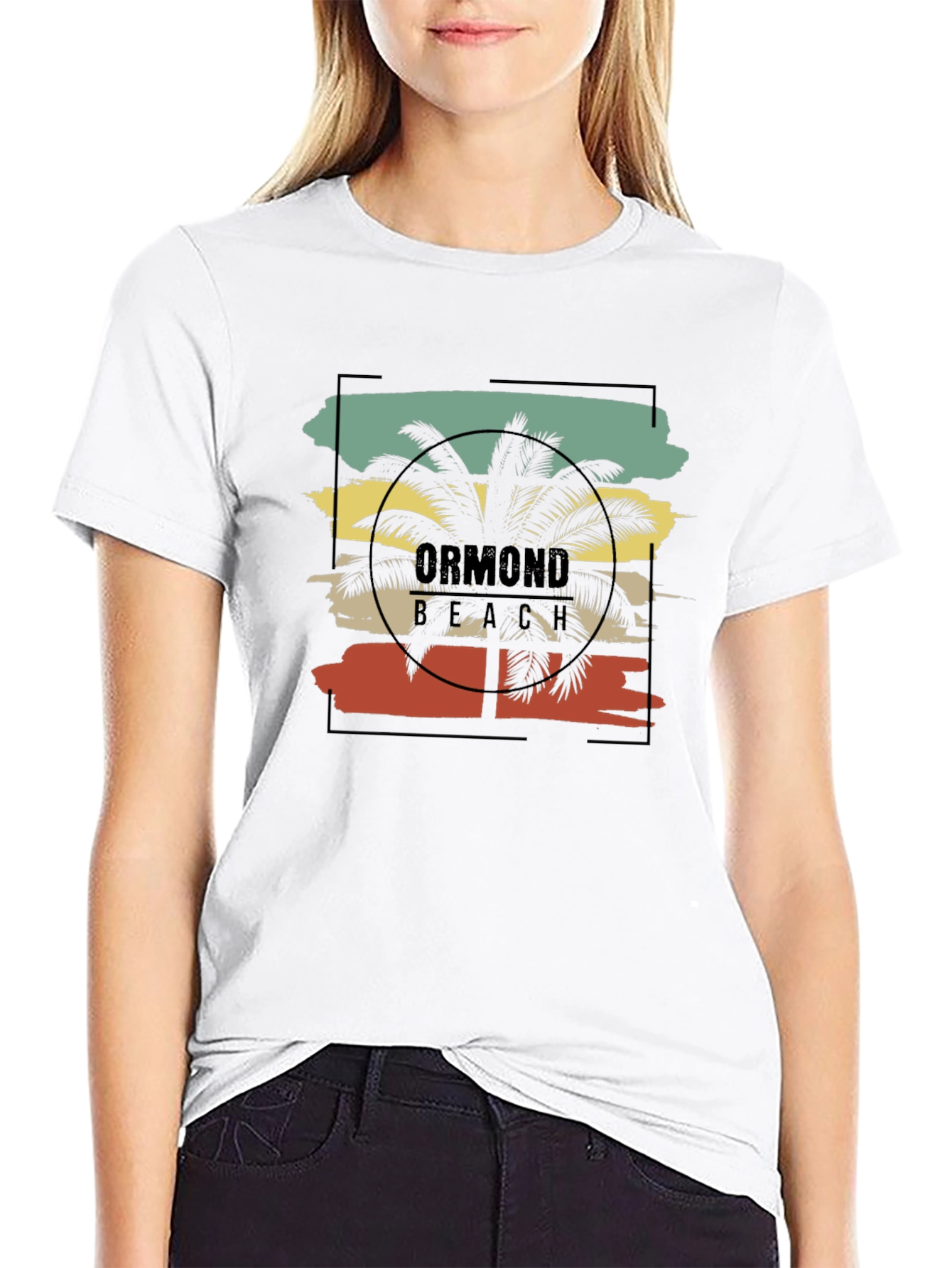Ormond Beach Palm Tree Graphic T-Shirt