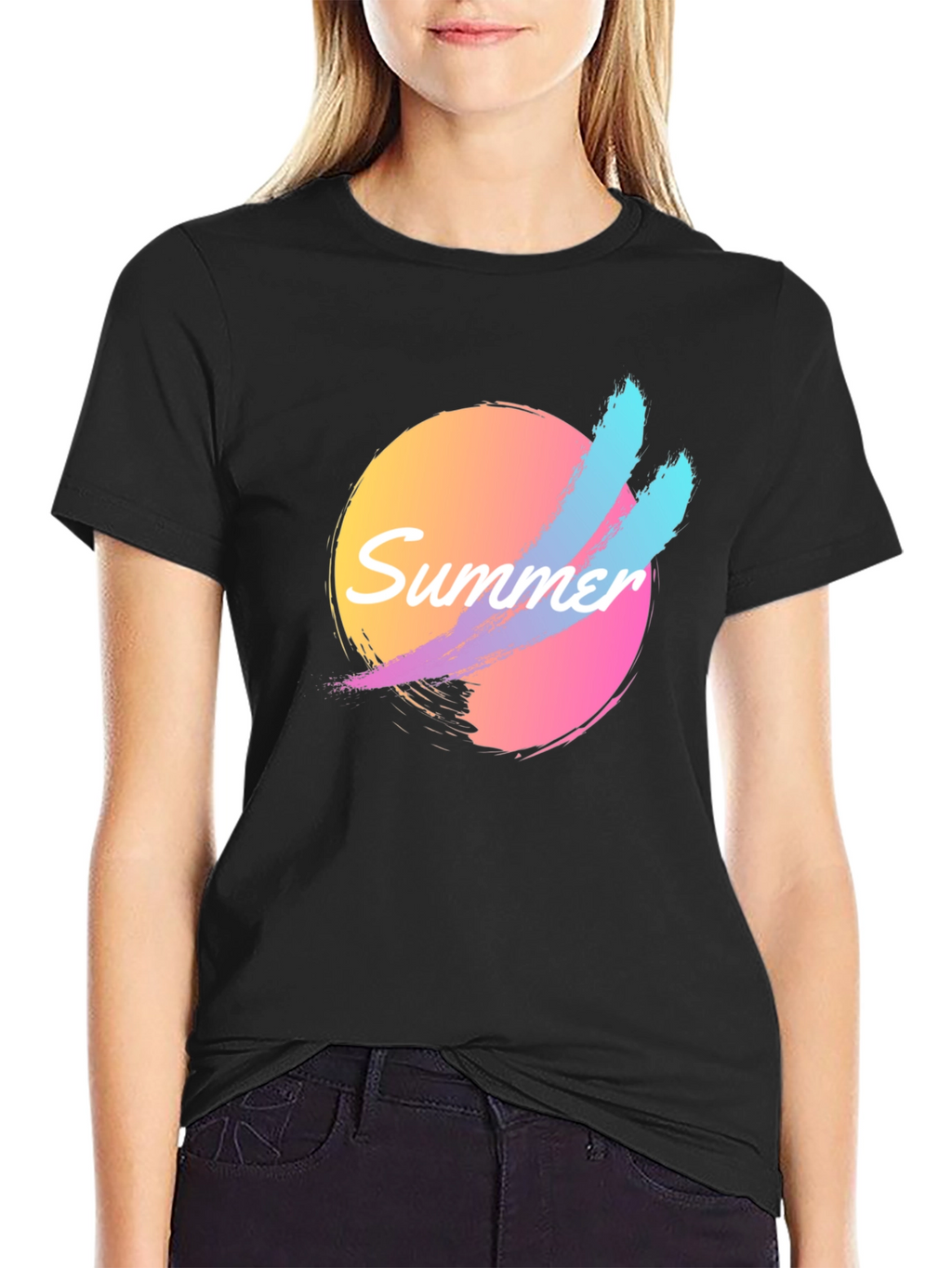 Retro Summer Vibes T-Shirt - Black