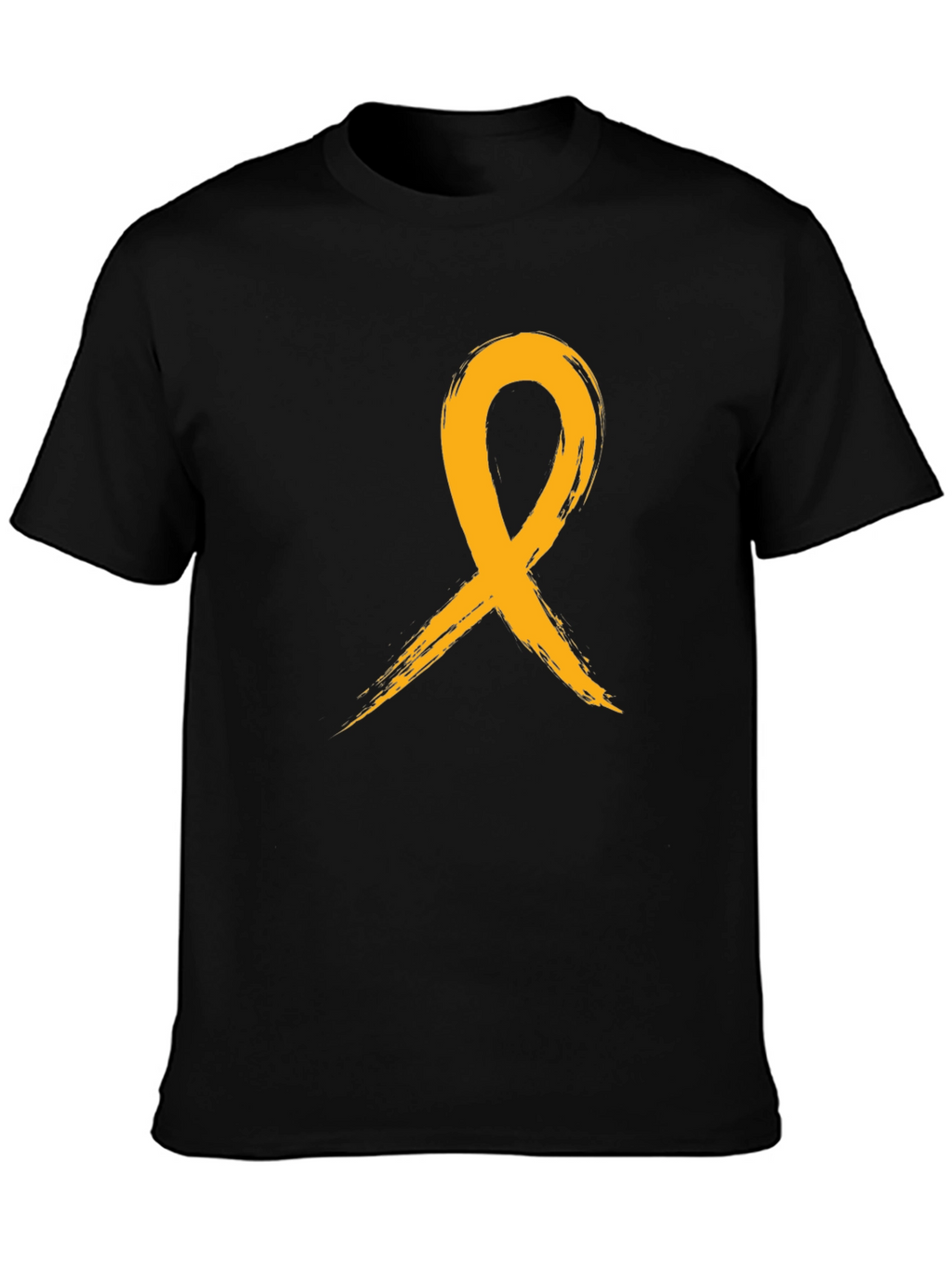 Gold Ribbon Graphic Tee - Awareness T-Shirt