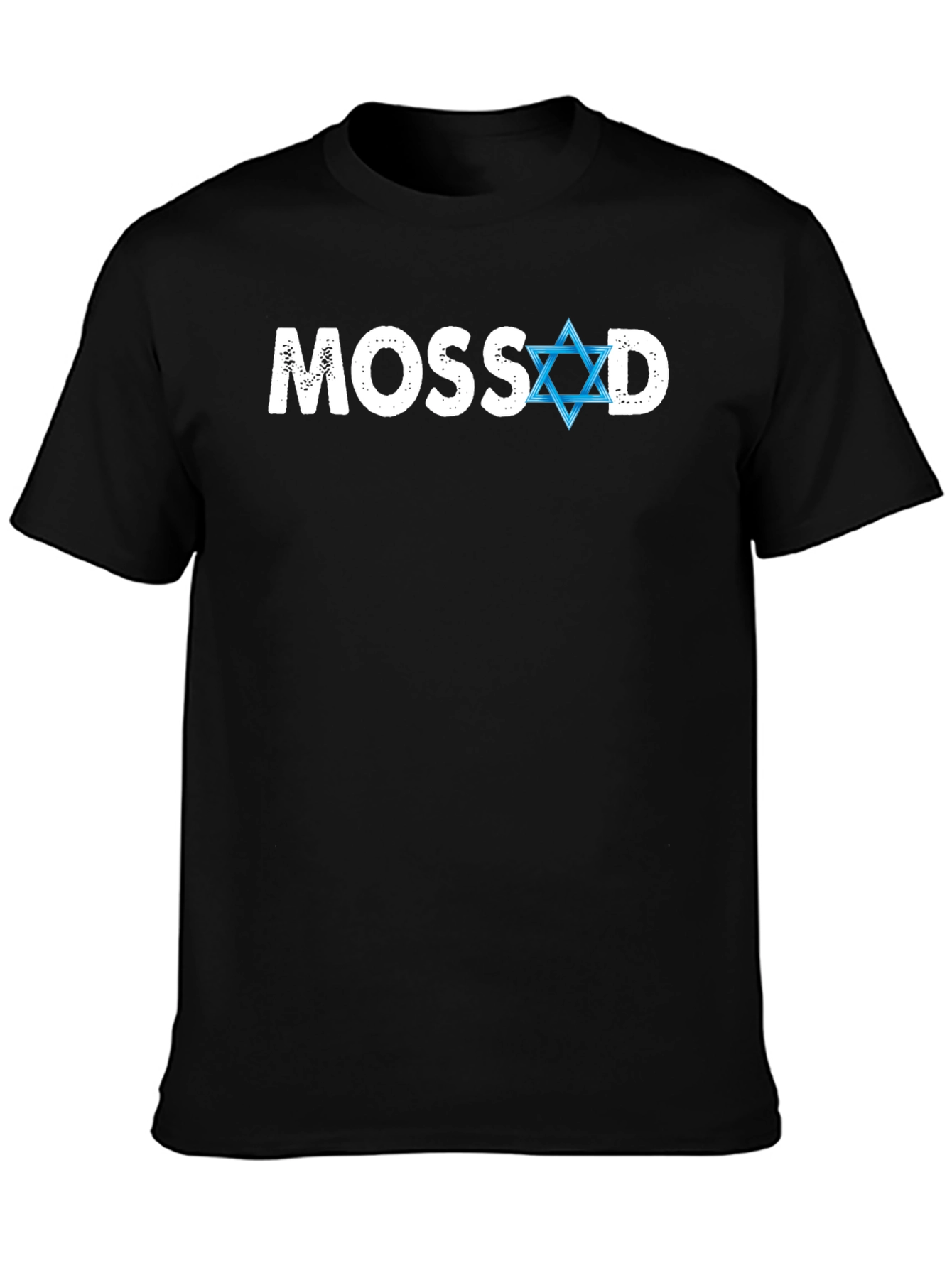 Mossad Star of David T-Shirt - Classic Black Tee