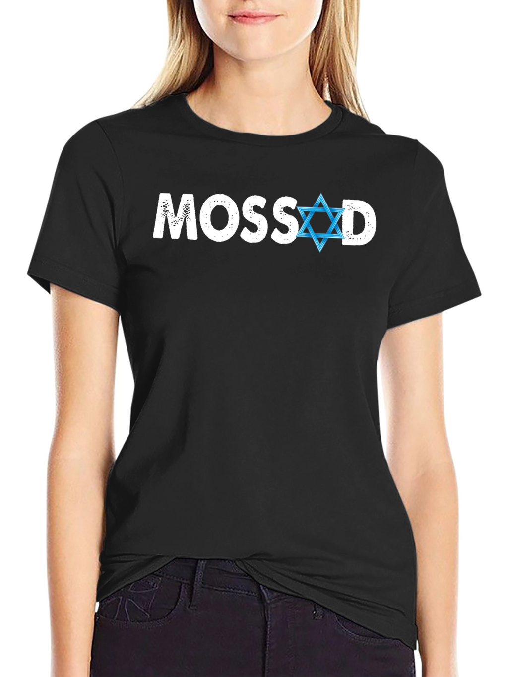 Mossad Star of David T-Shirt - Classic Black Tee