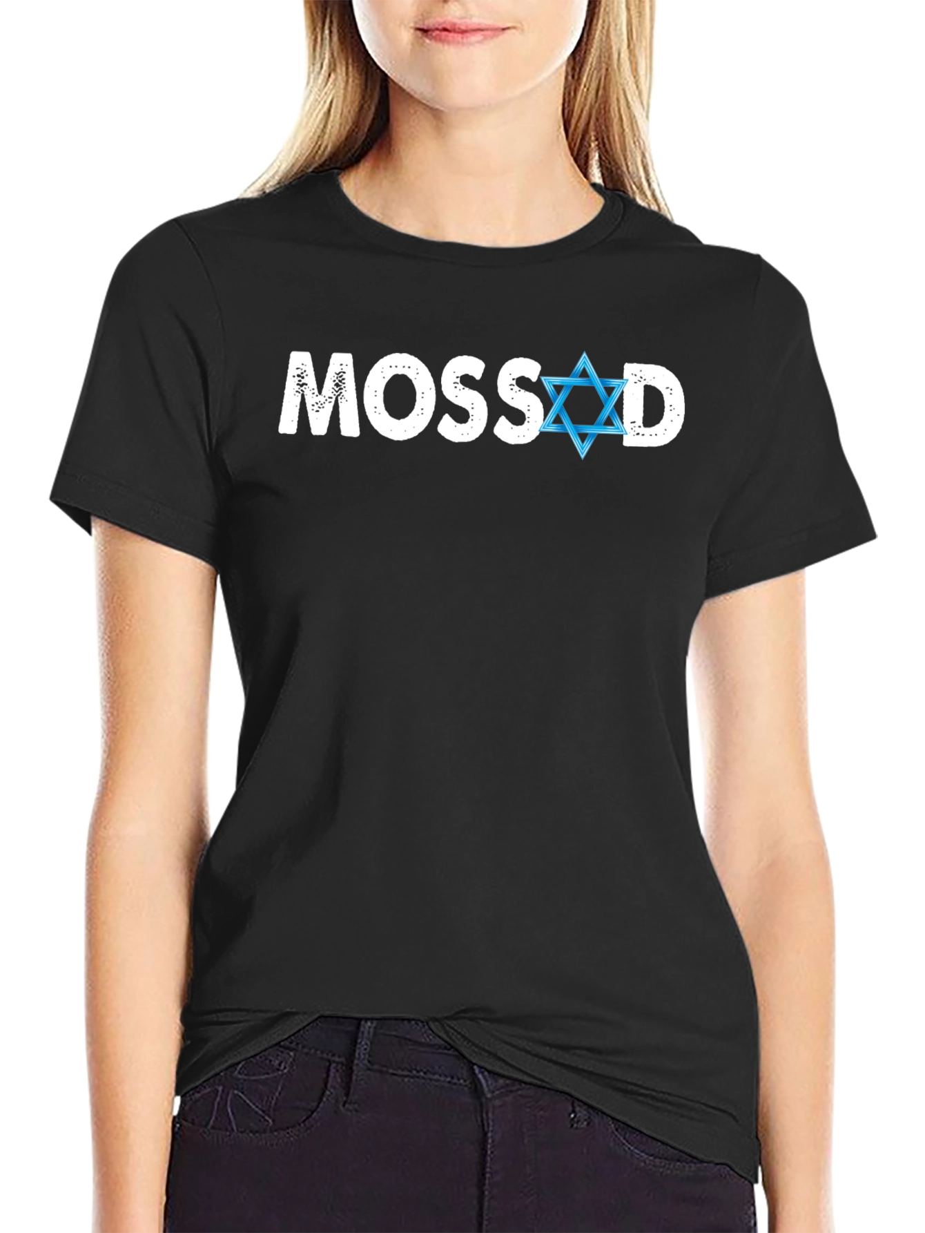 Mossad Star of David T-Shirt - Classic Black Tee