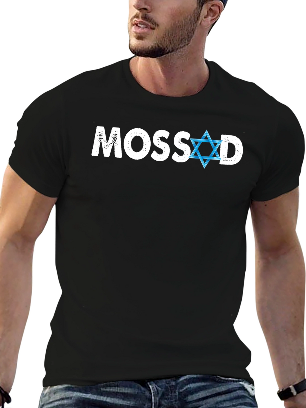 Mossad Star of David T-Shirt - Classic Black Tee