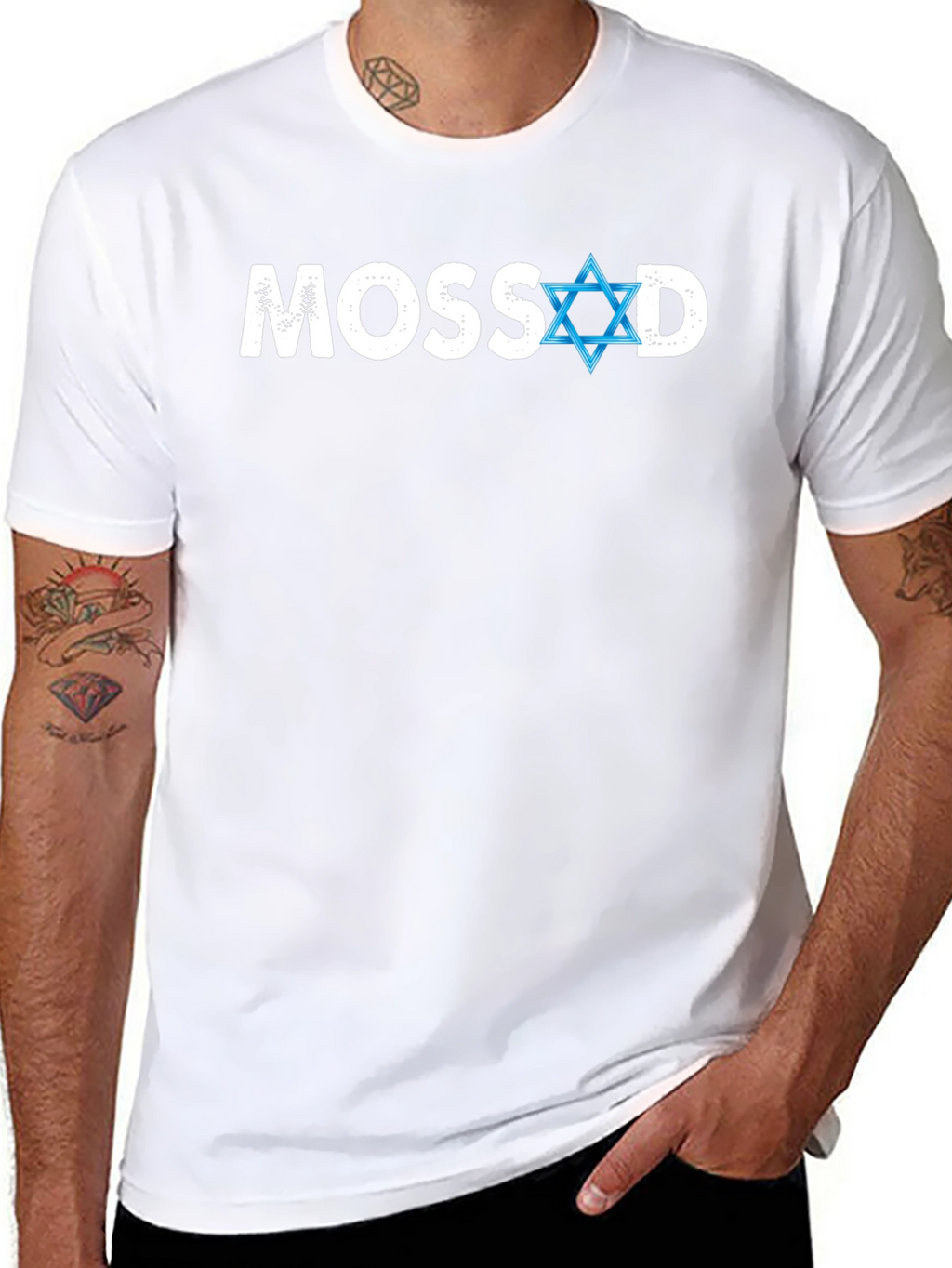 Mossad Star of David T-Shirt - Classic Black Tee