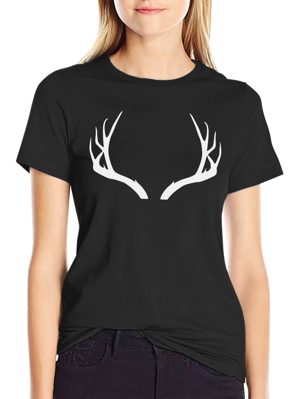 Antler Graphic Tee - Black