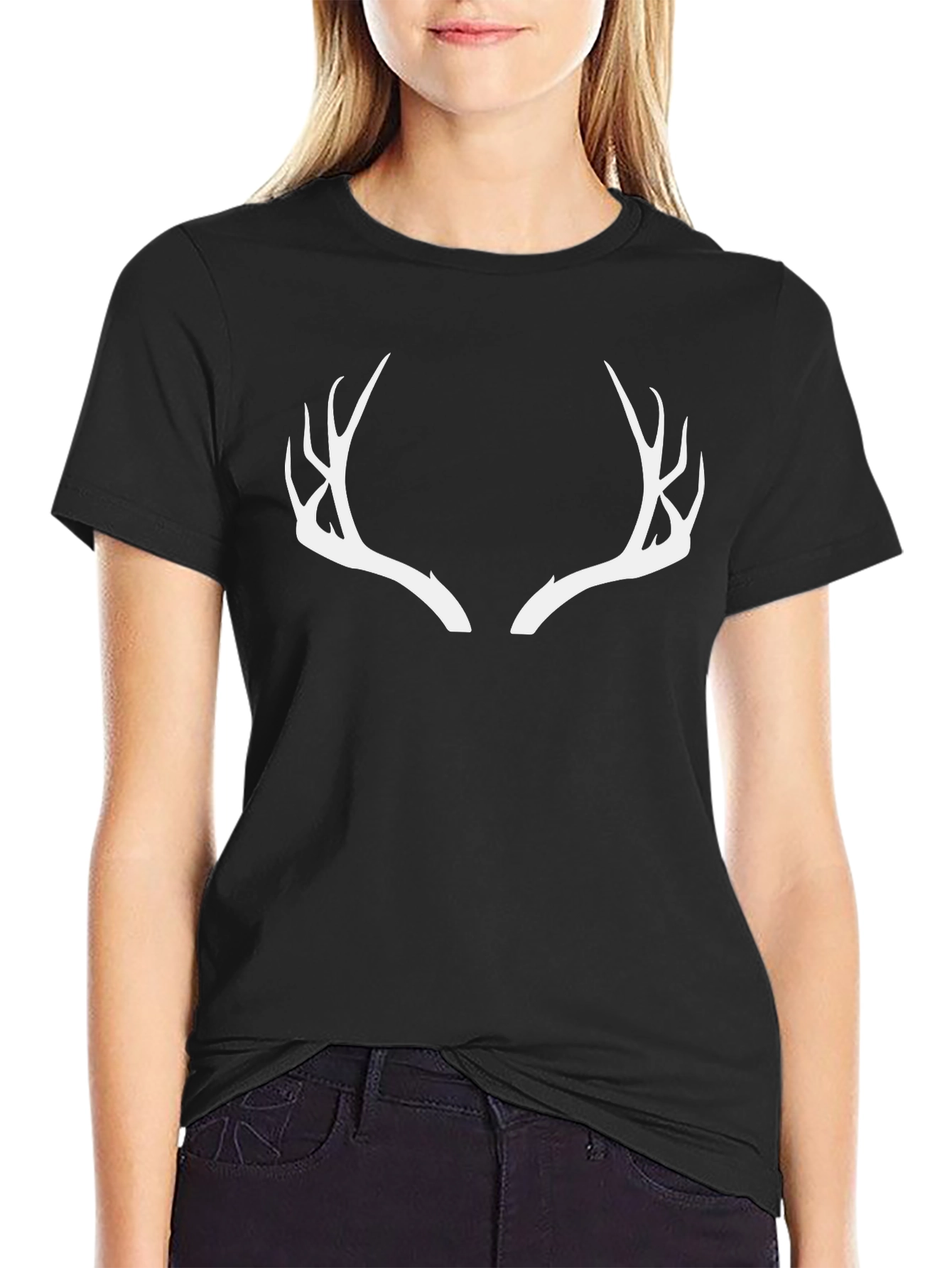 Antler Graphic Tee - Black