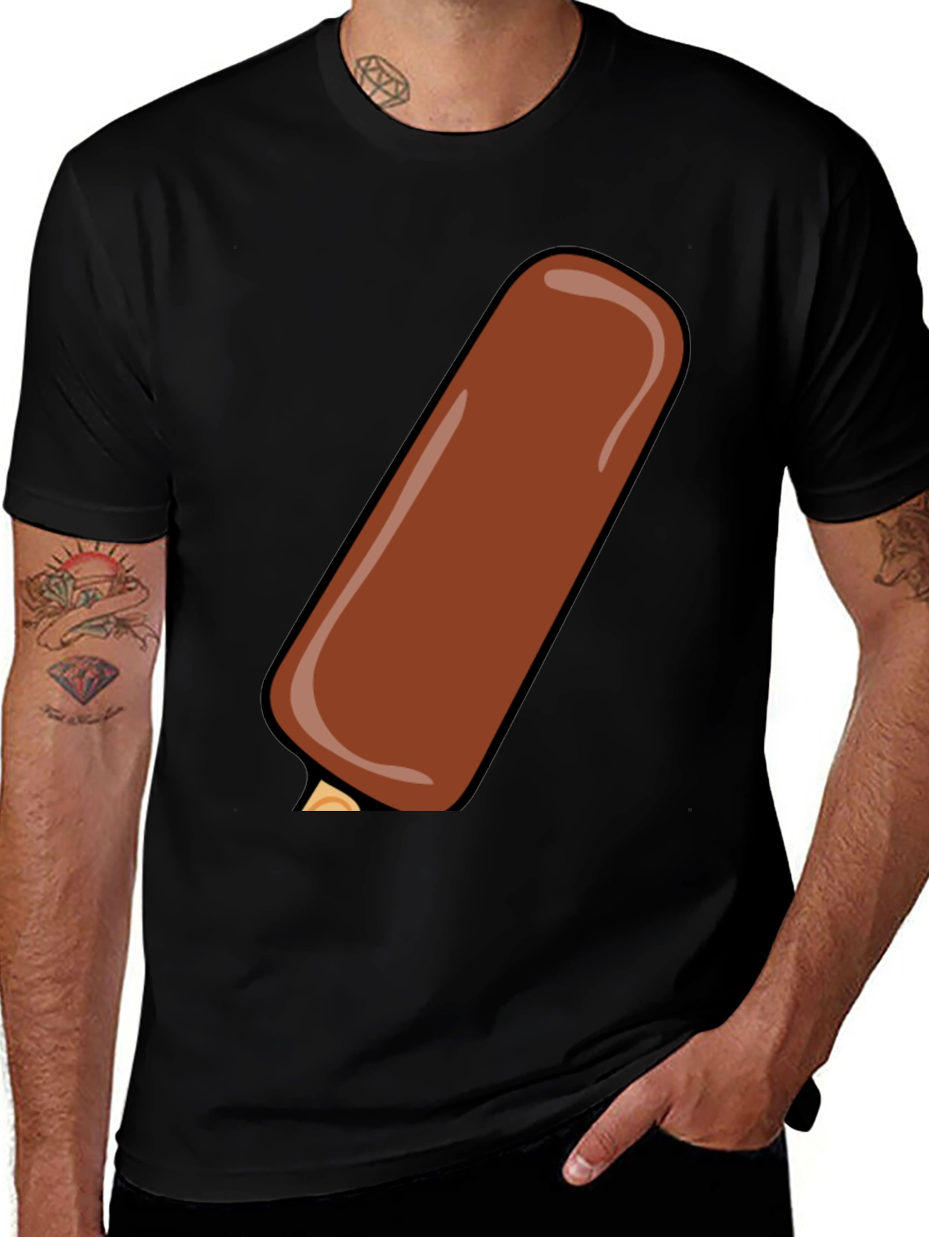 Chocolate Ice Cream Bar Graphic Tee